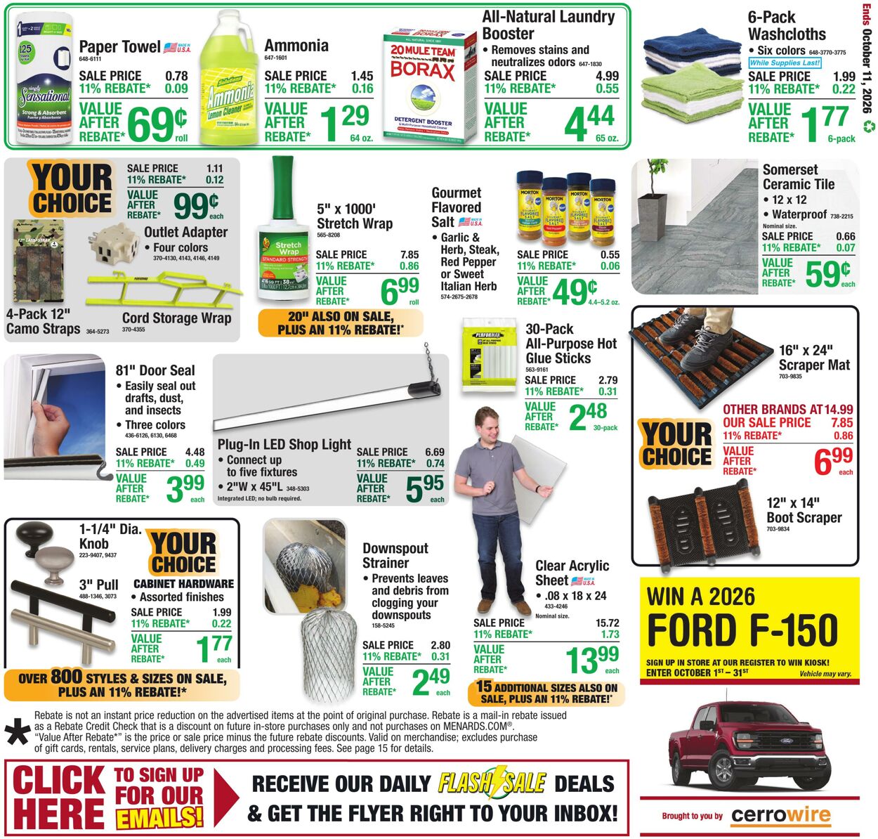 Catalogue Menards from 09/30/2026