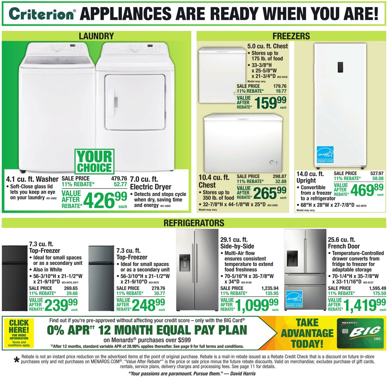 Catalogue Menards from 10/07/2026