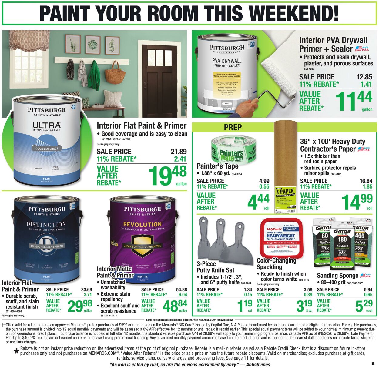 Catalogue Menards from 10/07/2026