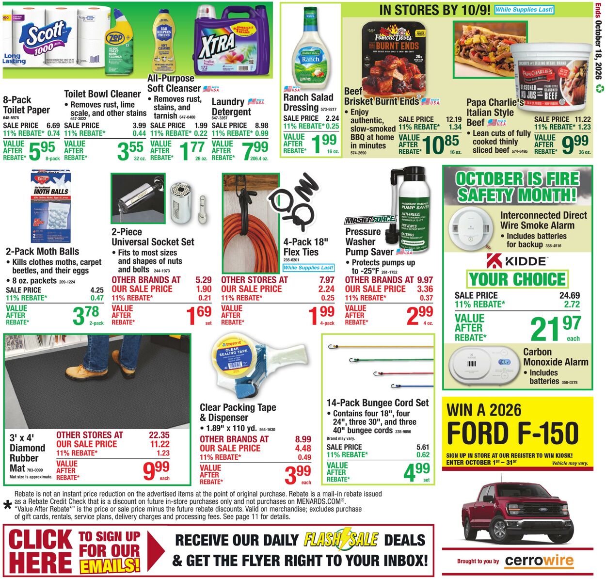 Catalogue Menards from 10/07/2026