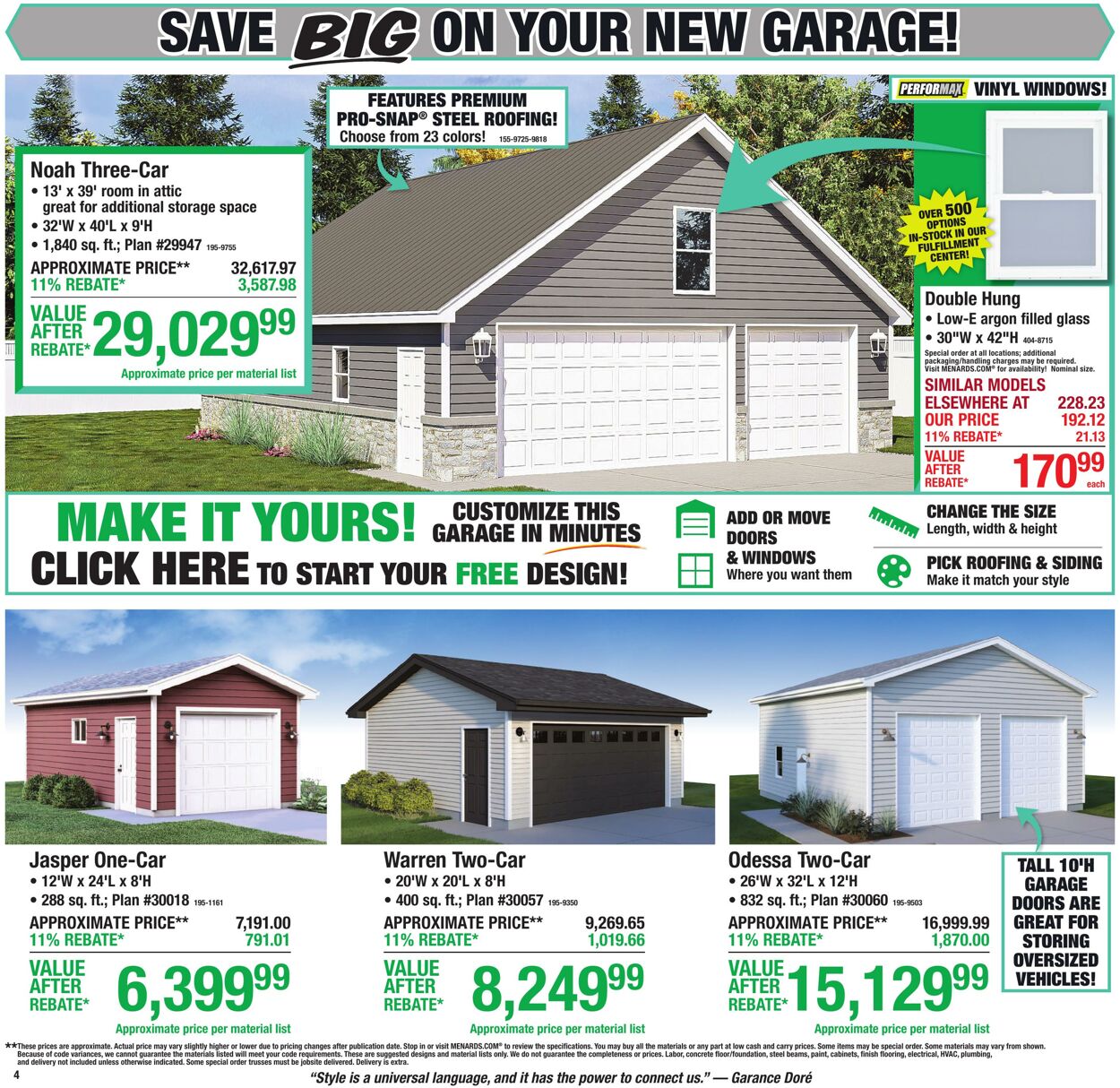 Catalogue Menards from 10/14/2026