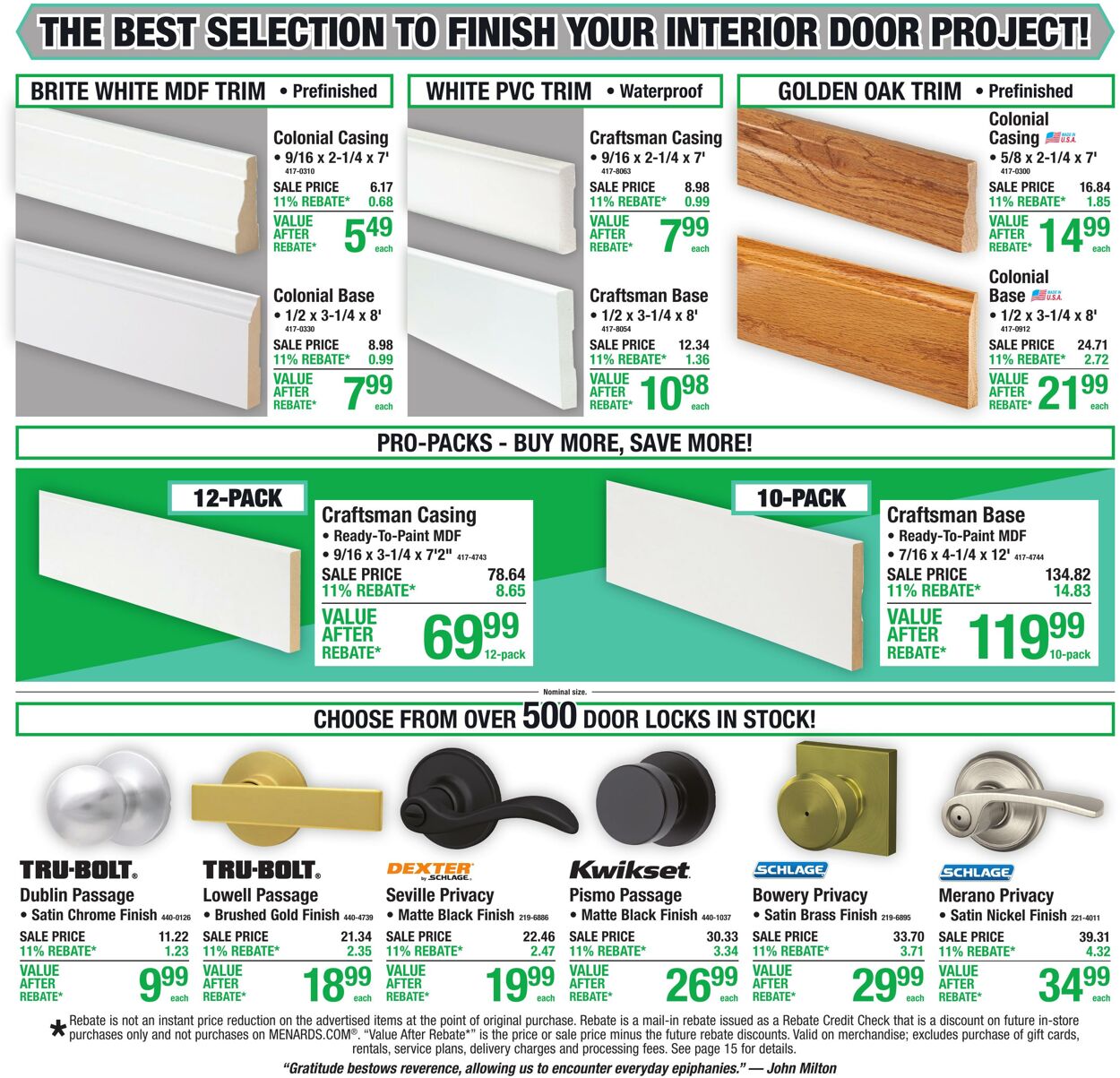 Catalogue Menards from 10/14/2026