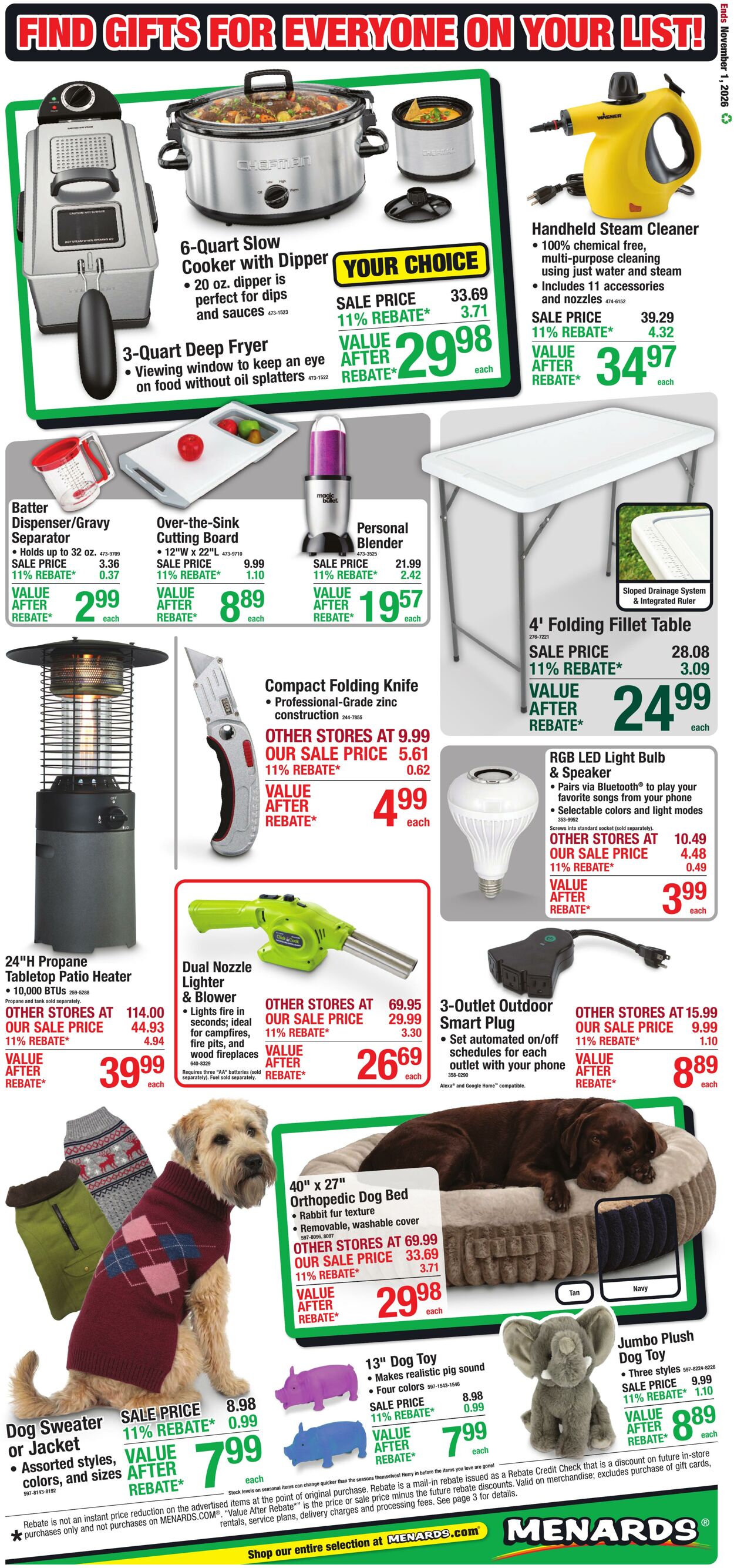 Catalogue Menards from 10/21/2026