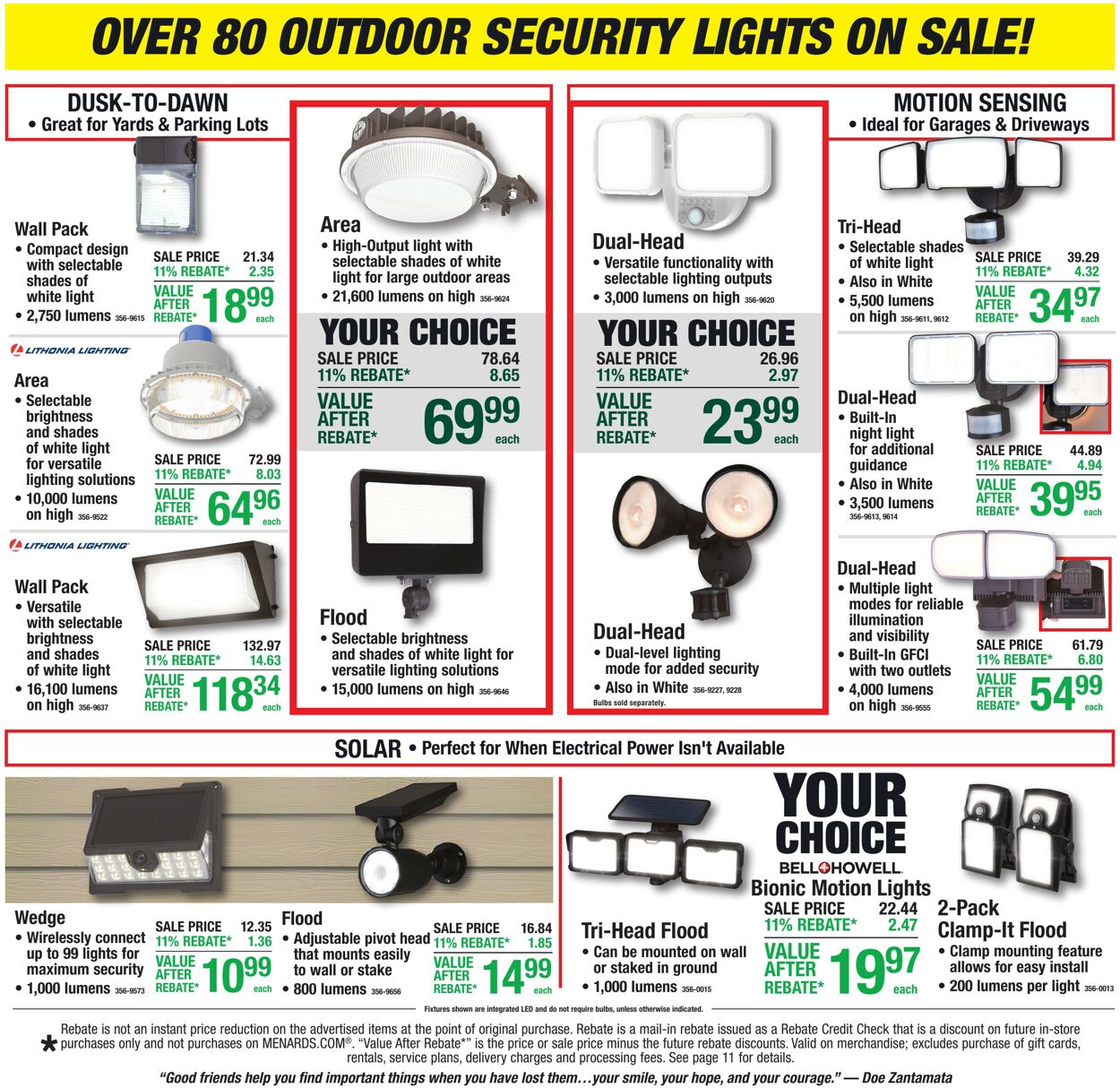 Catalogue Menards from 10/21/2026