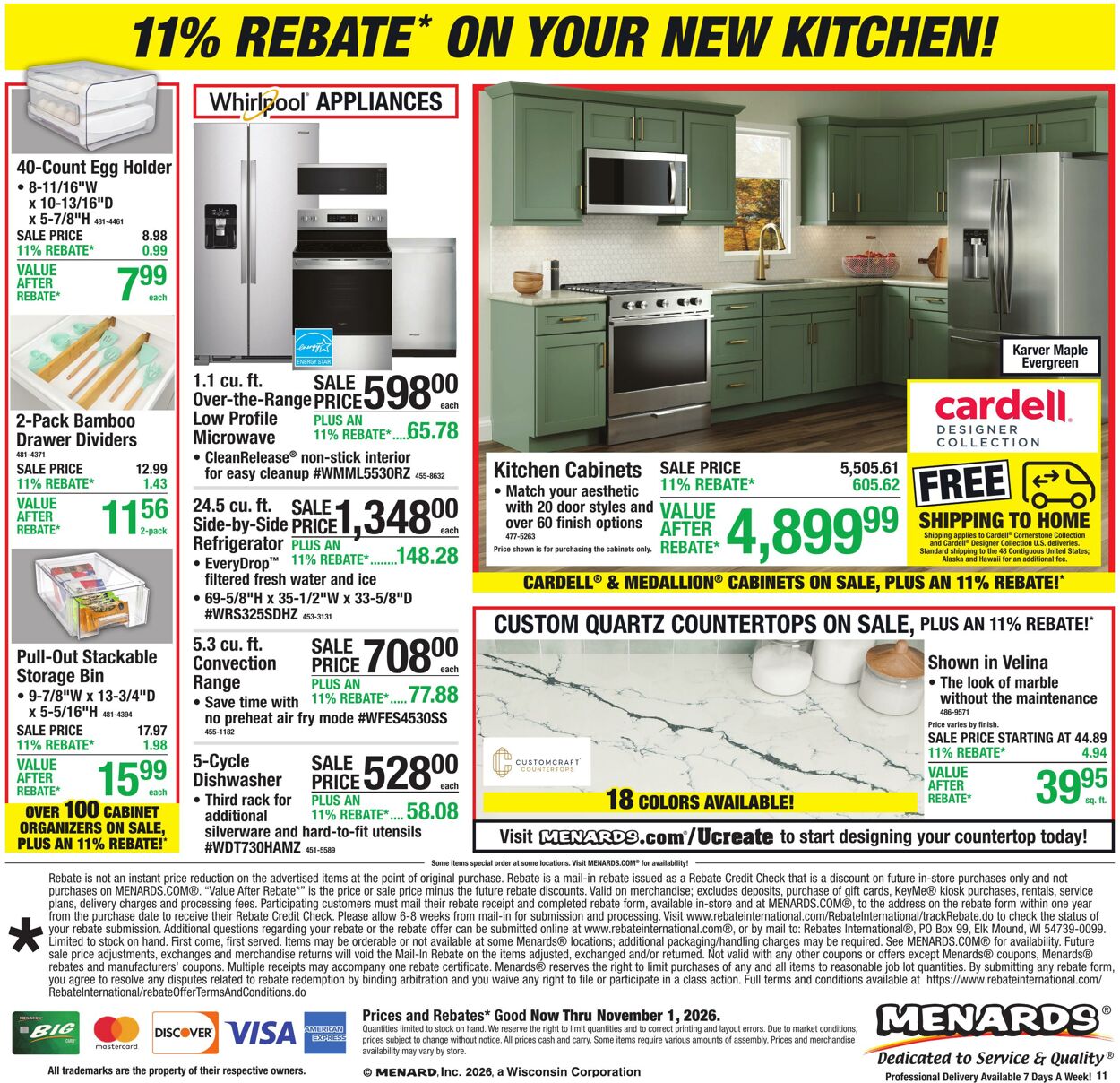 Catalogue Menards from 10/21/2026
