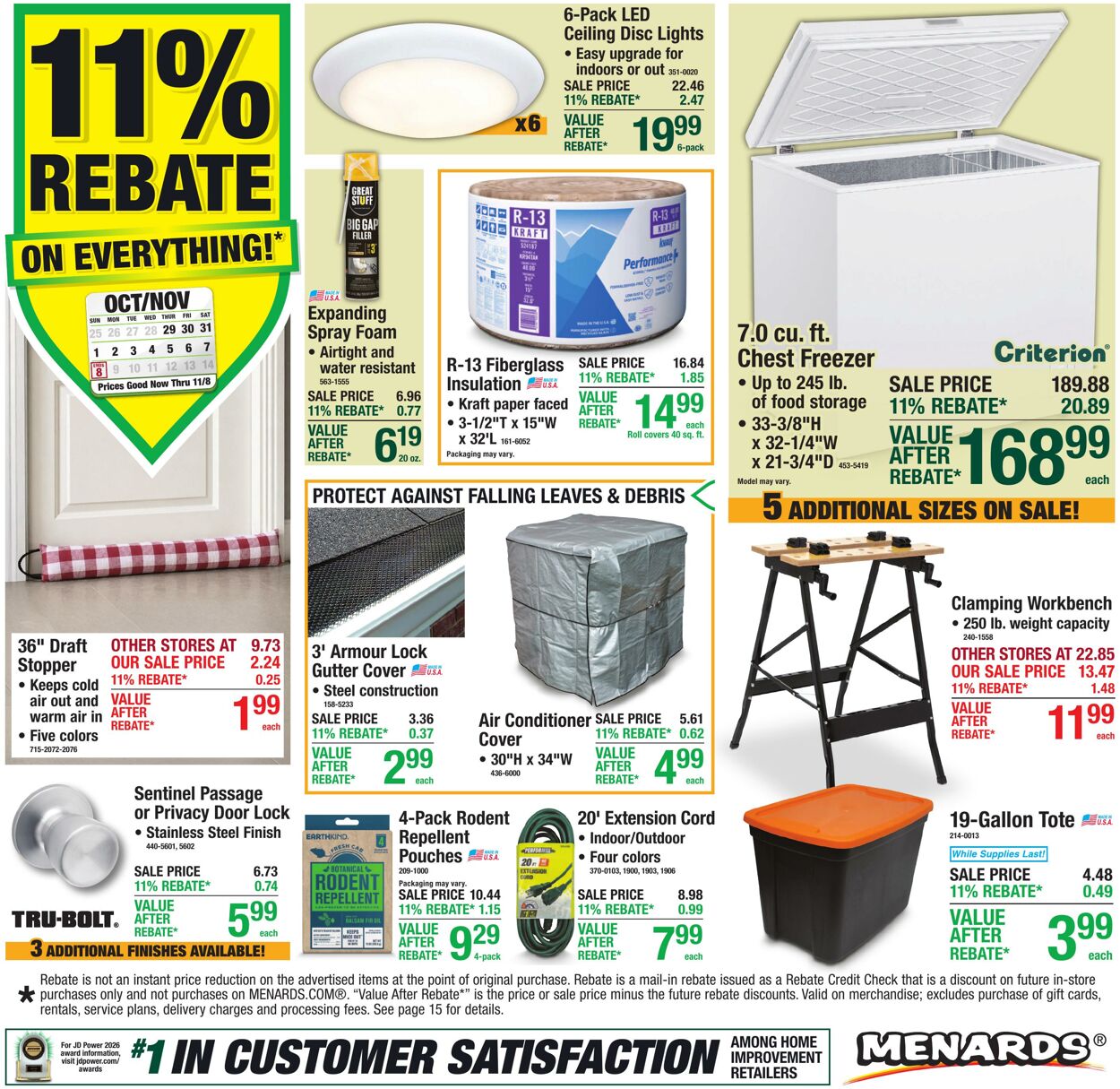 Catalogue Menards from 10/28/2026