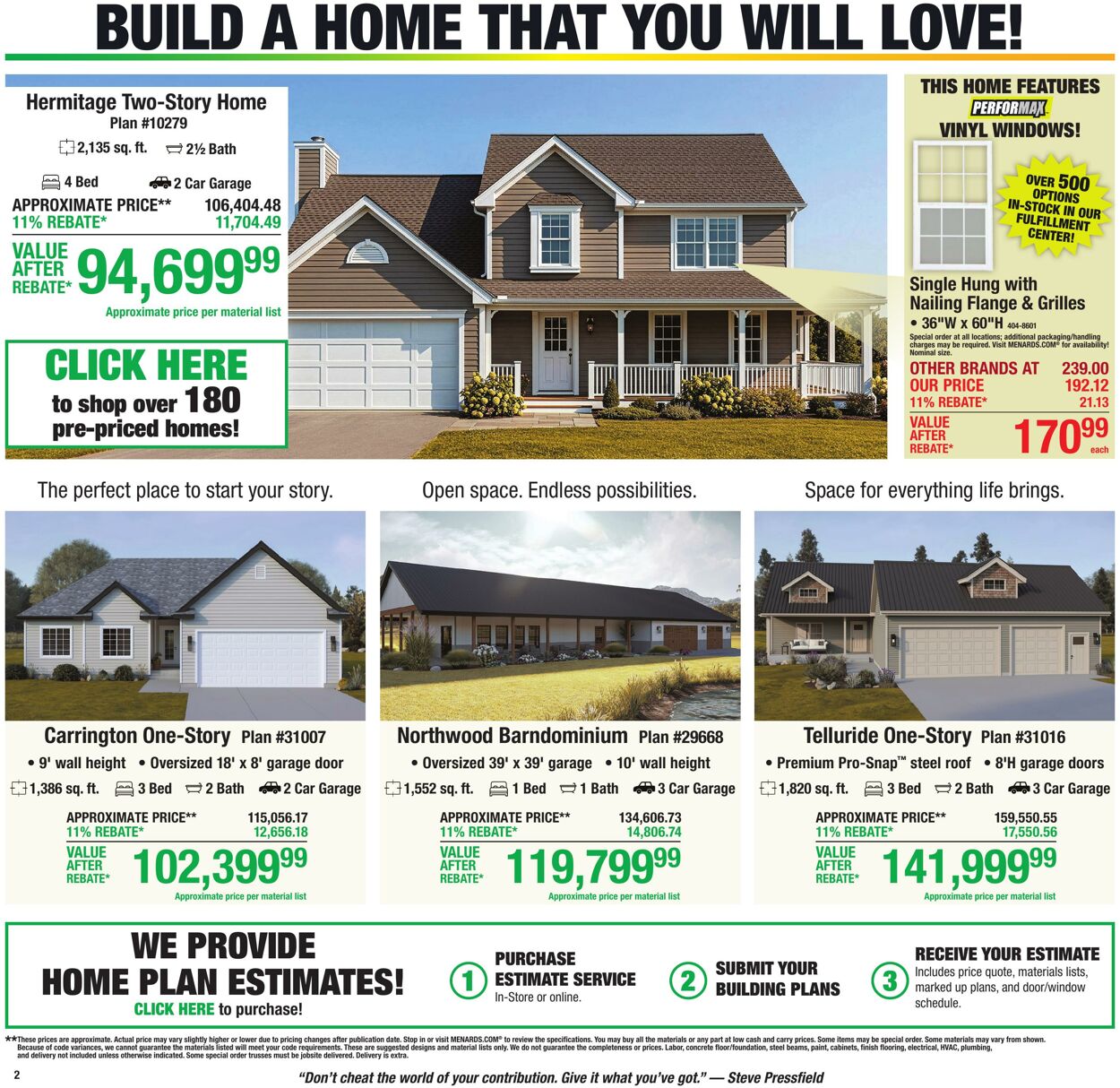 Catalogue Menards from 10/28/2026