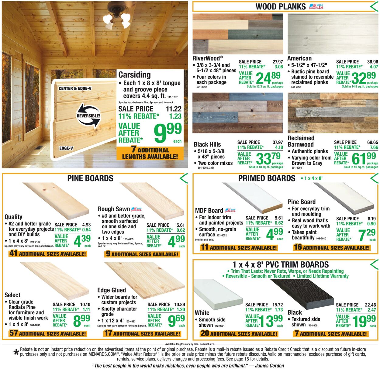 Catalogue Menards from 10/28/2026