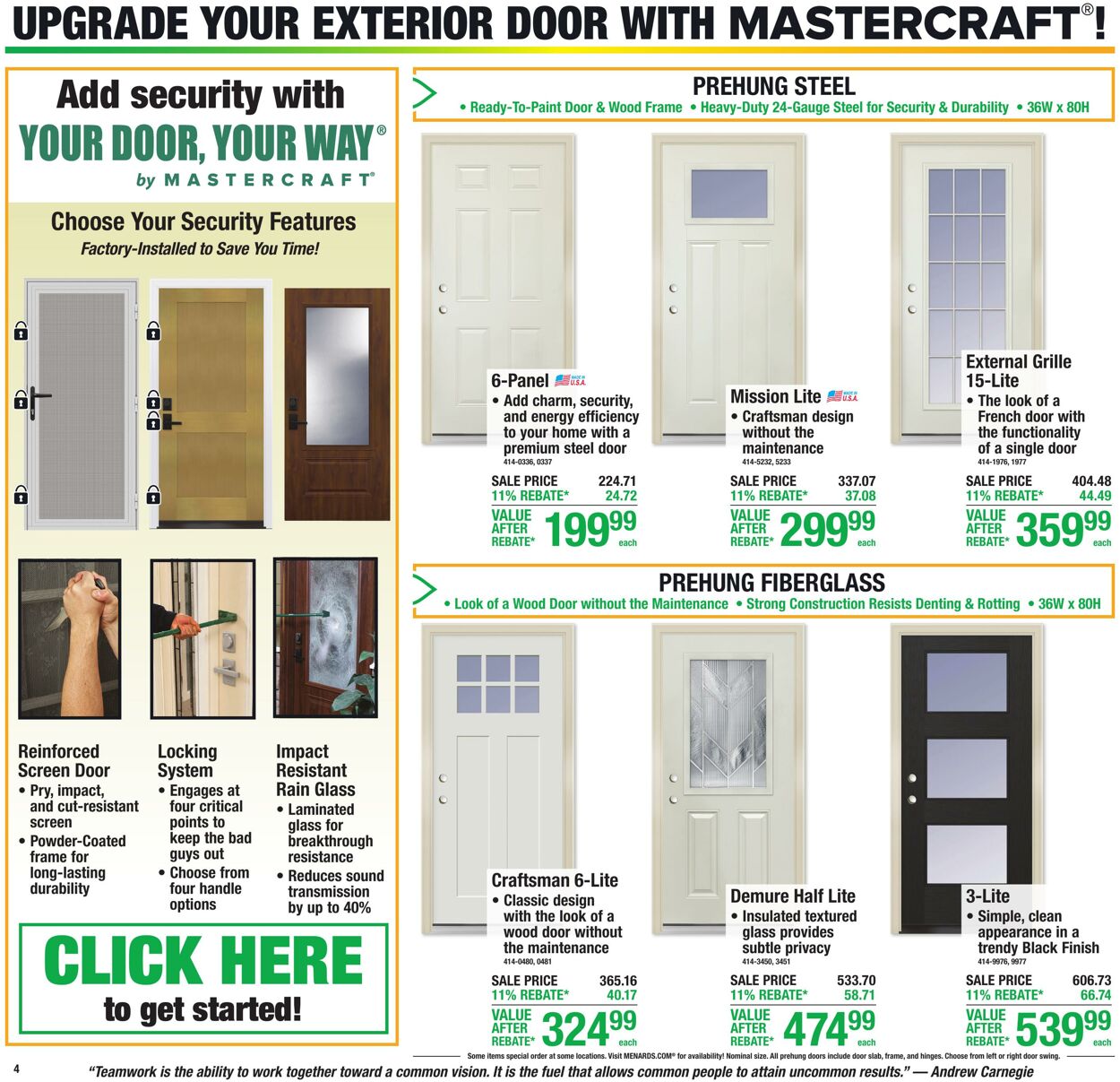 Catalogue Menards from 10/28/2026