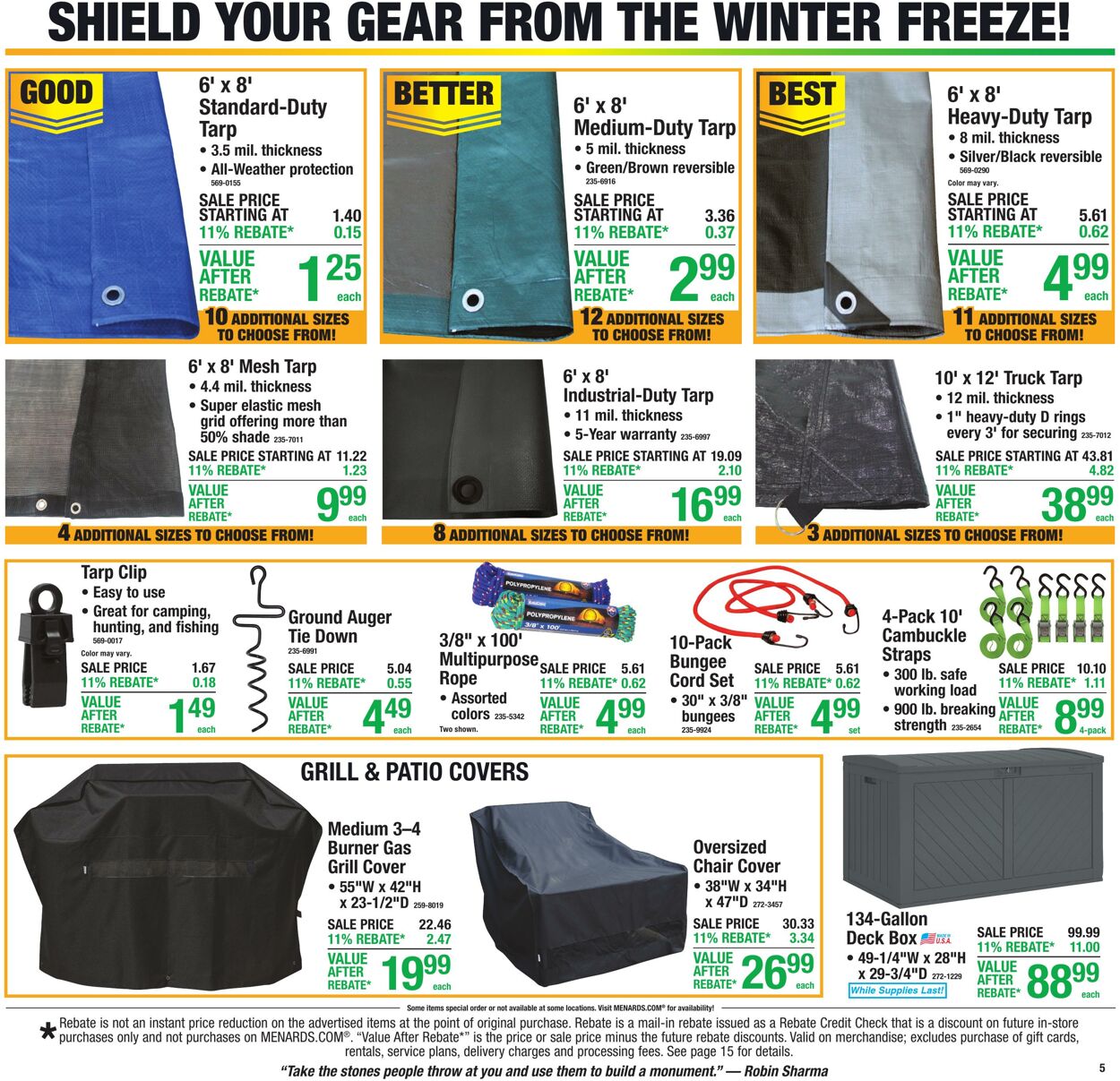 Catalogue Menards from 10/28/2026