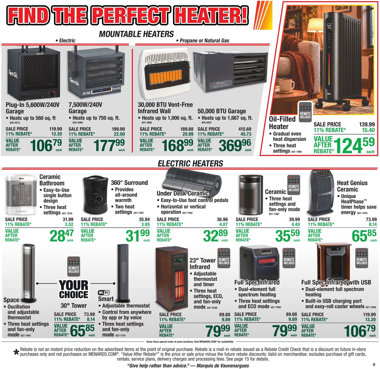 Catalogue Menards from 10/28/2026