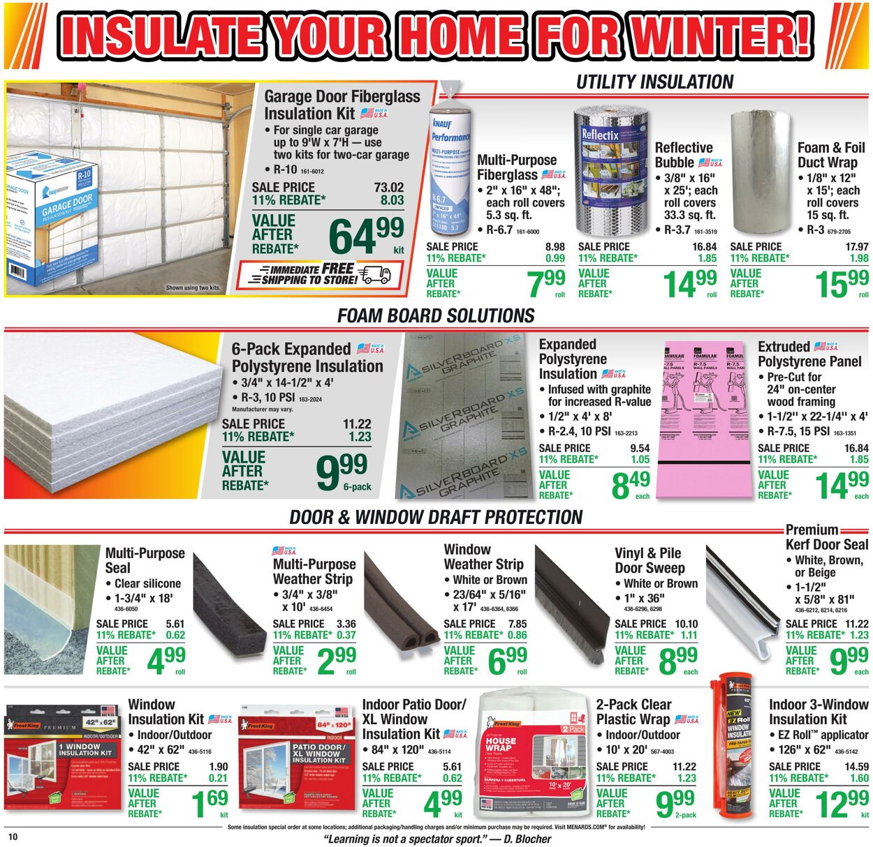Catalogue Menards from 10/28/2026