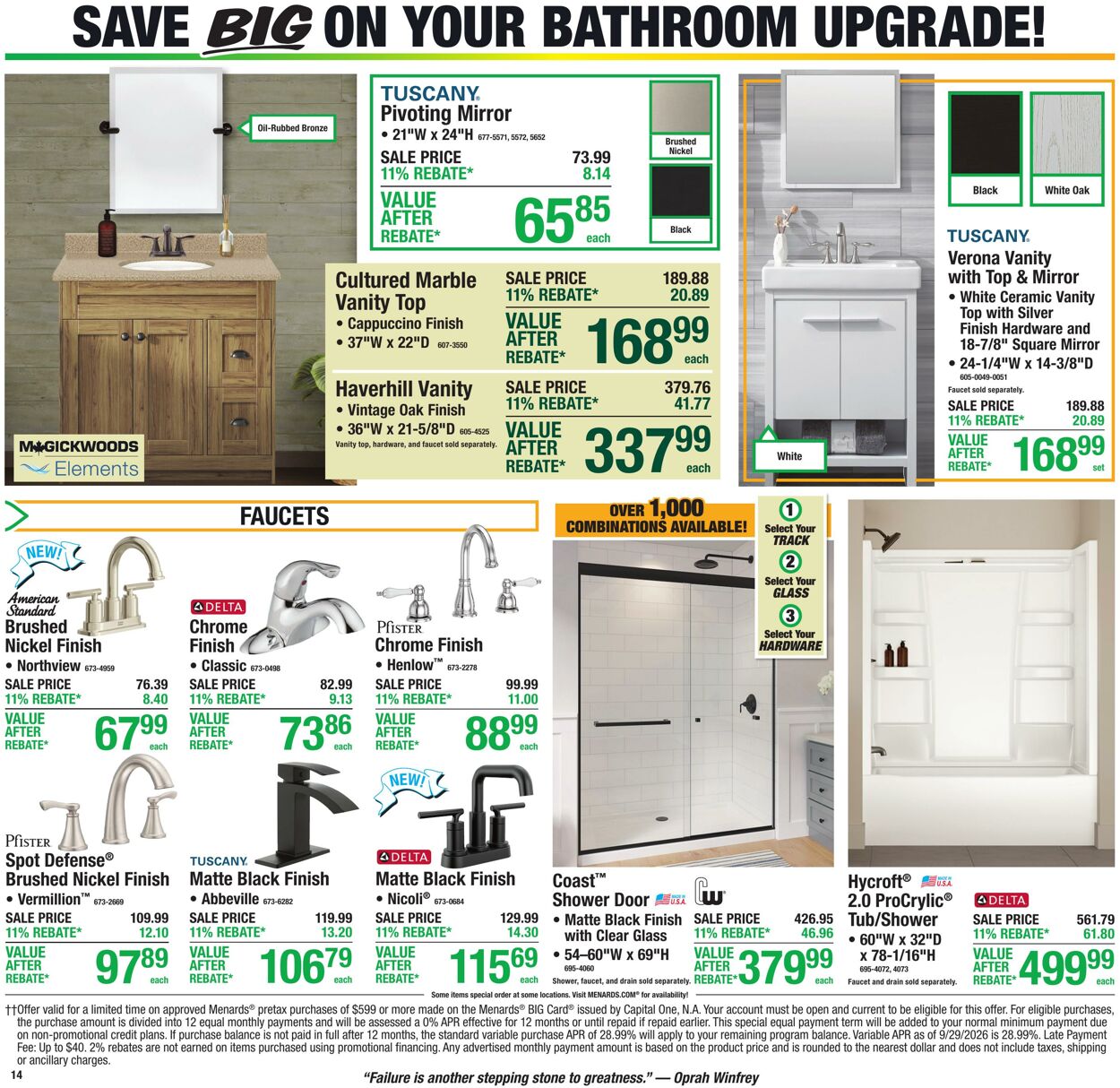 Catalogue Menards from 10/28/2026