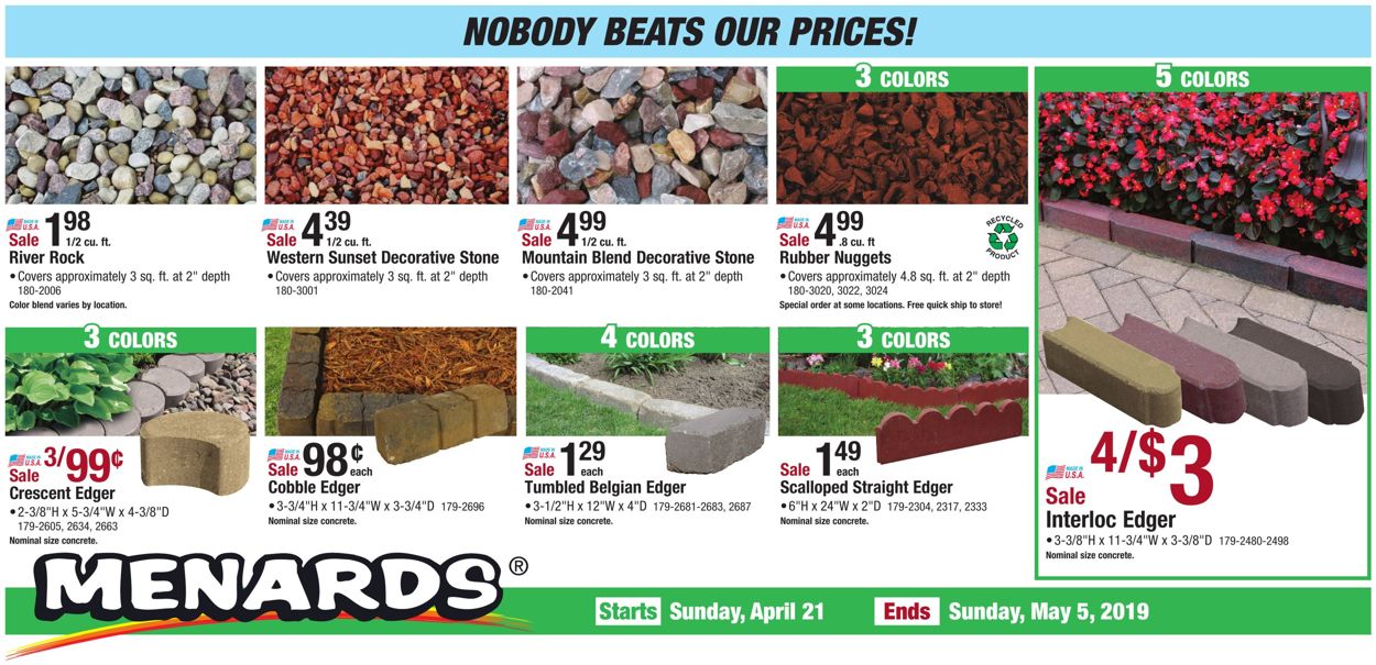 Menards Current Weekly Ad 04 21 05 05 19 Frequent Ads Com