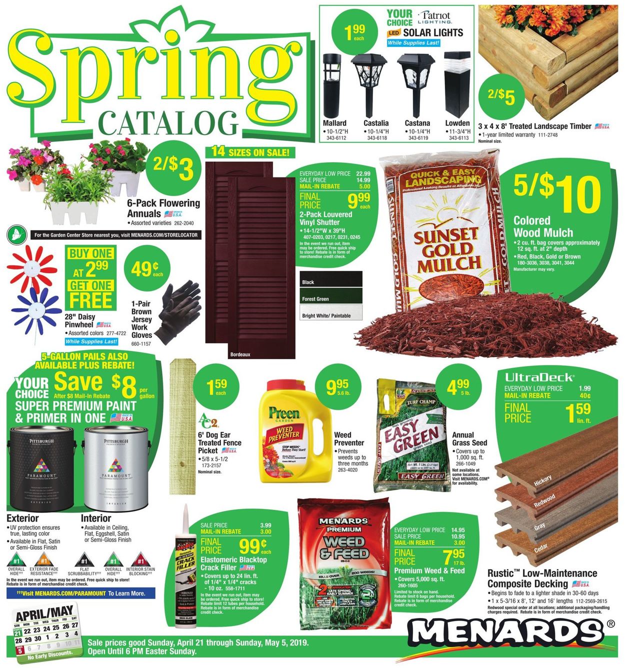 Catalogue Menards from 04/21/2019