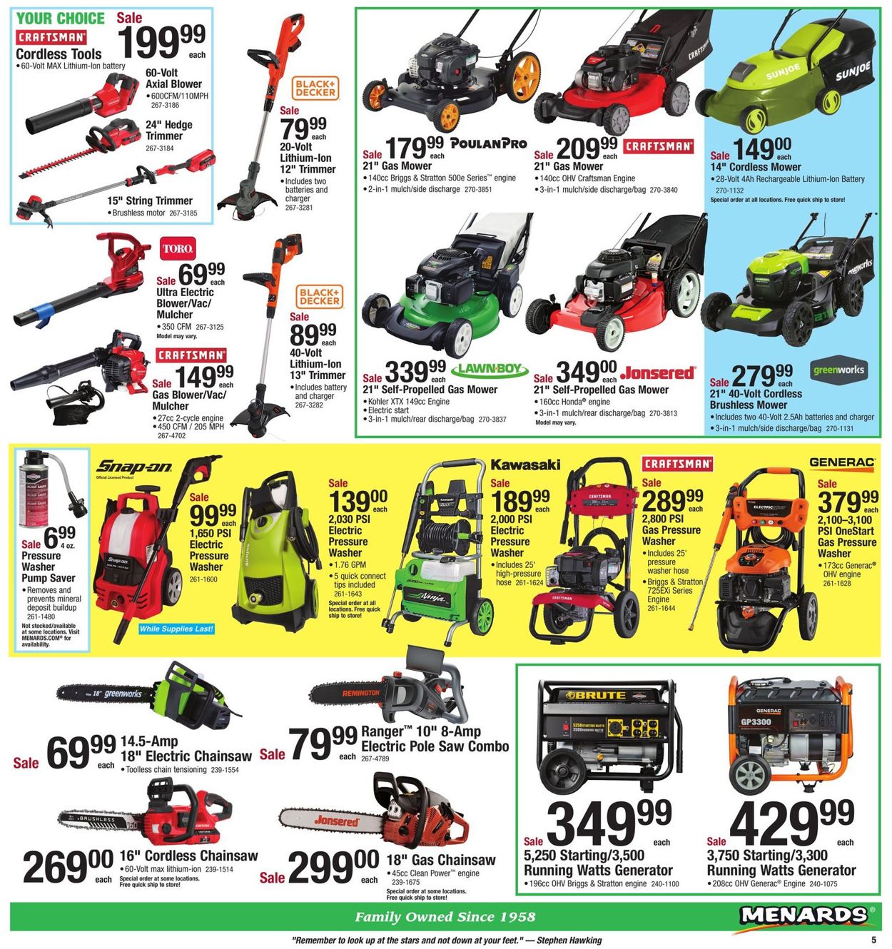 Catalogue Menards from 04/21/2019