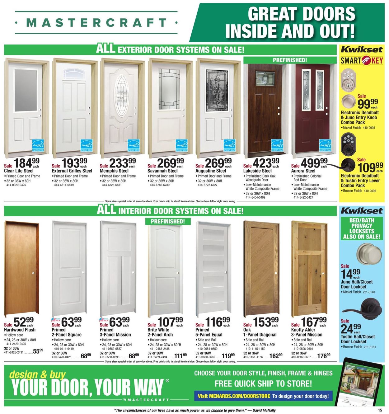 Catalogue Menards from 04/21/2019