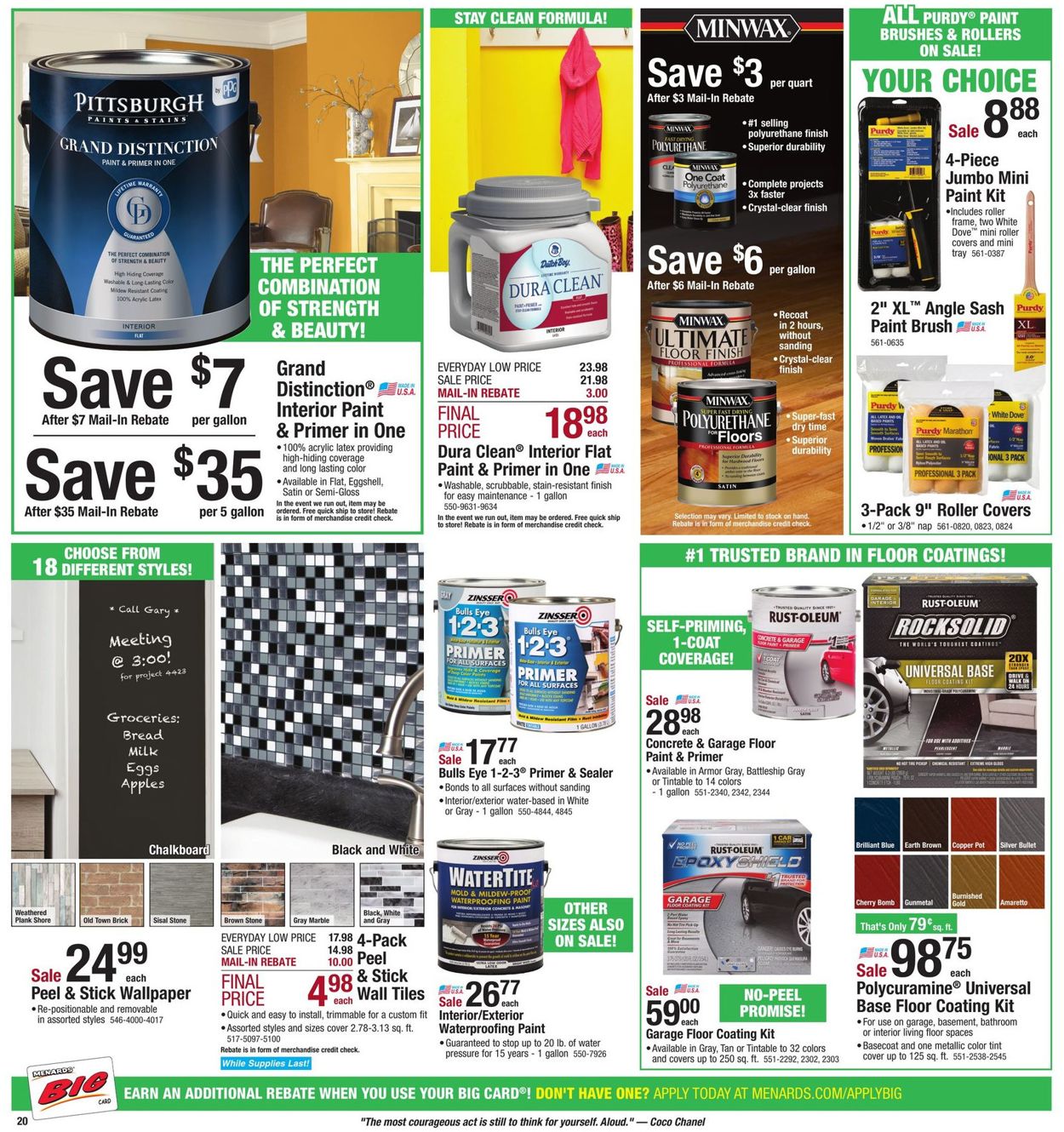 Catalogue Menards from 04/21/2019