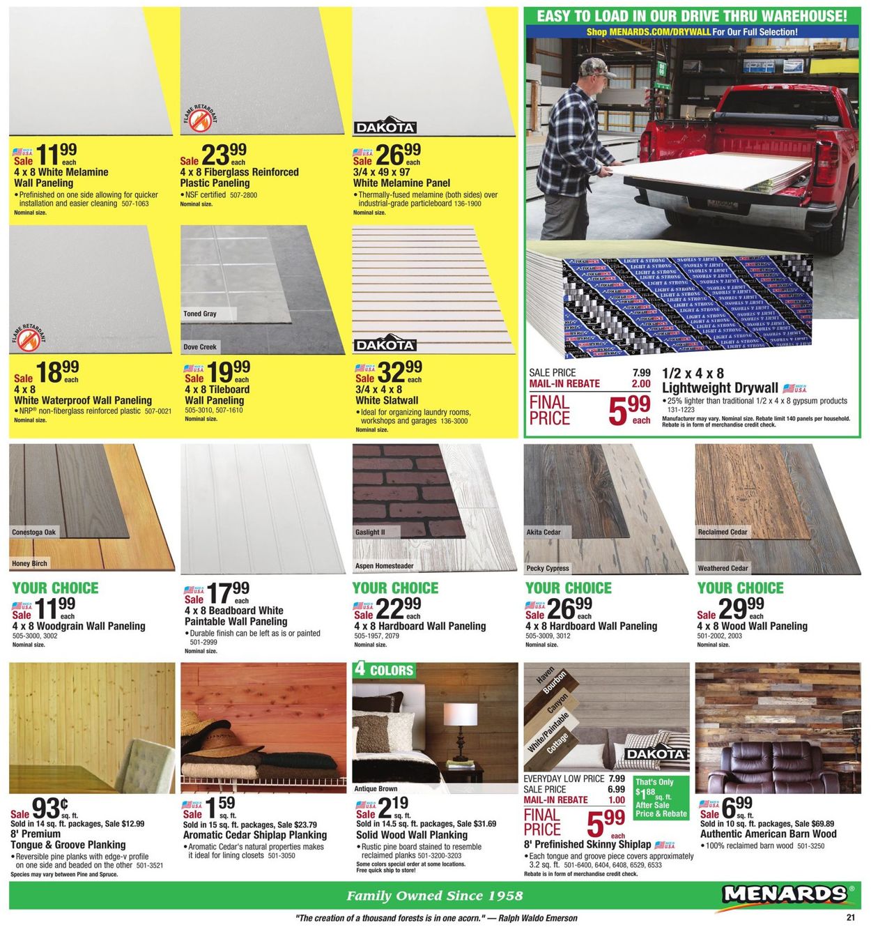 Catalogue Menards from 04/21/2019