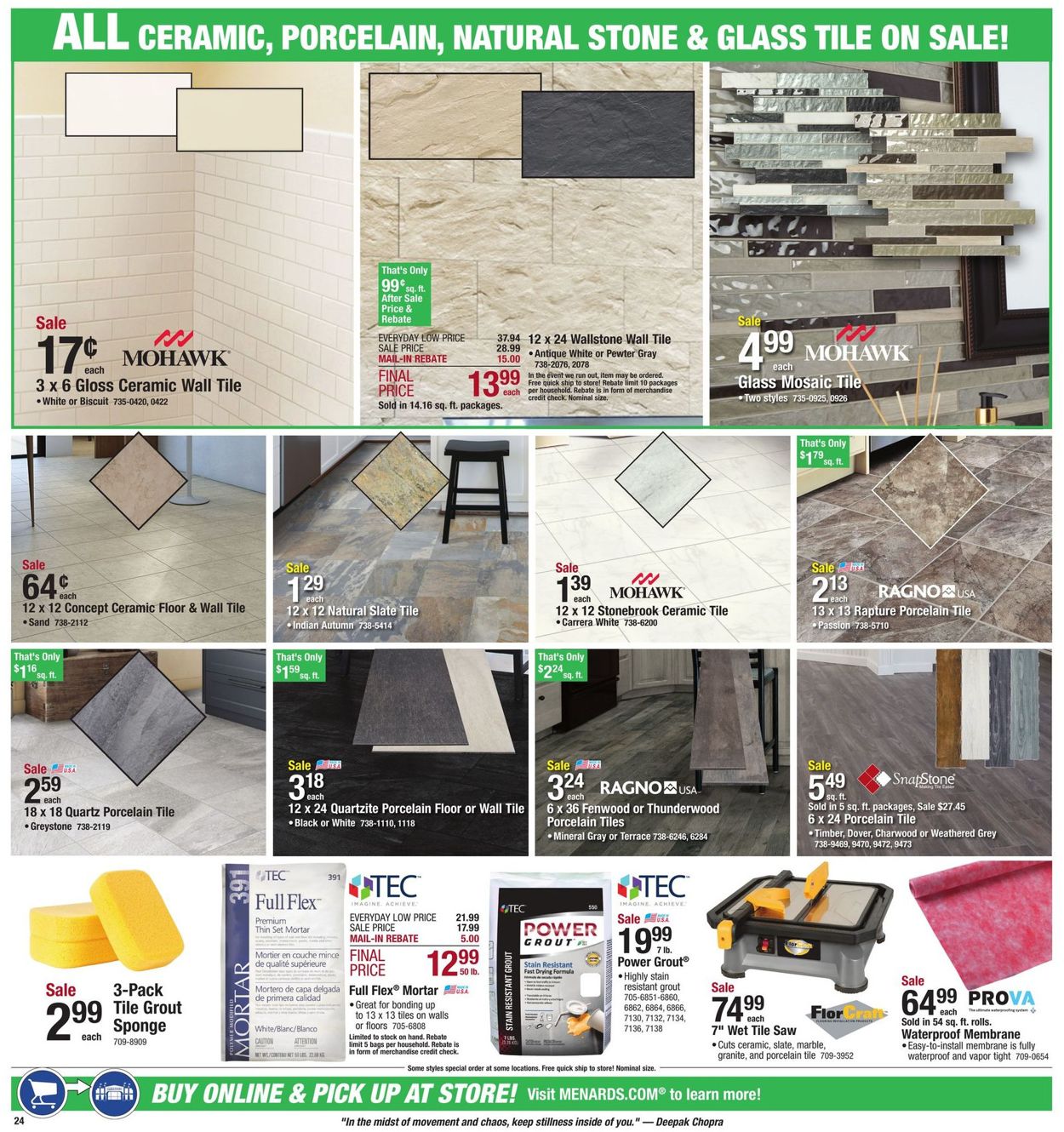 Catalogue Menards from 04/21/2019