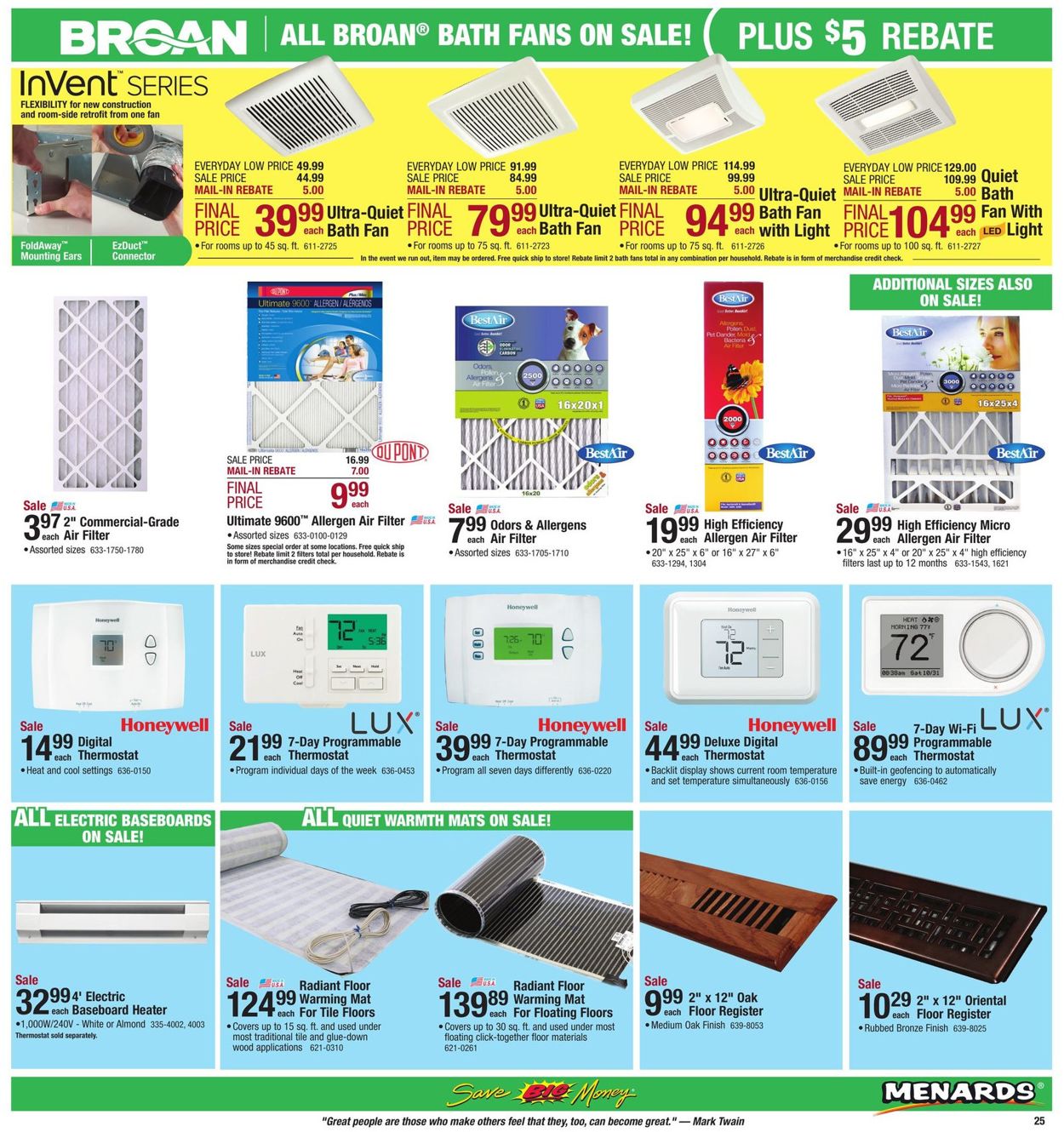 Catalogue Menards from 04/21/2019