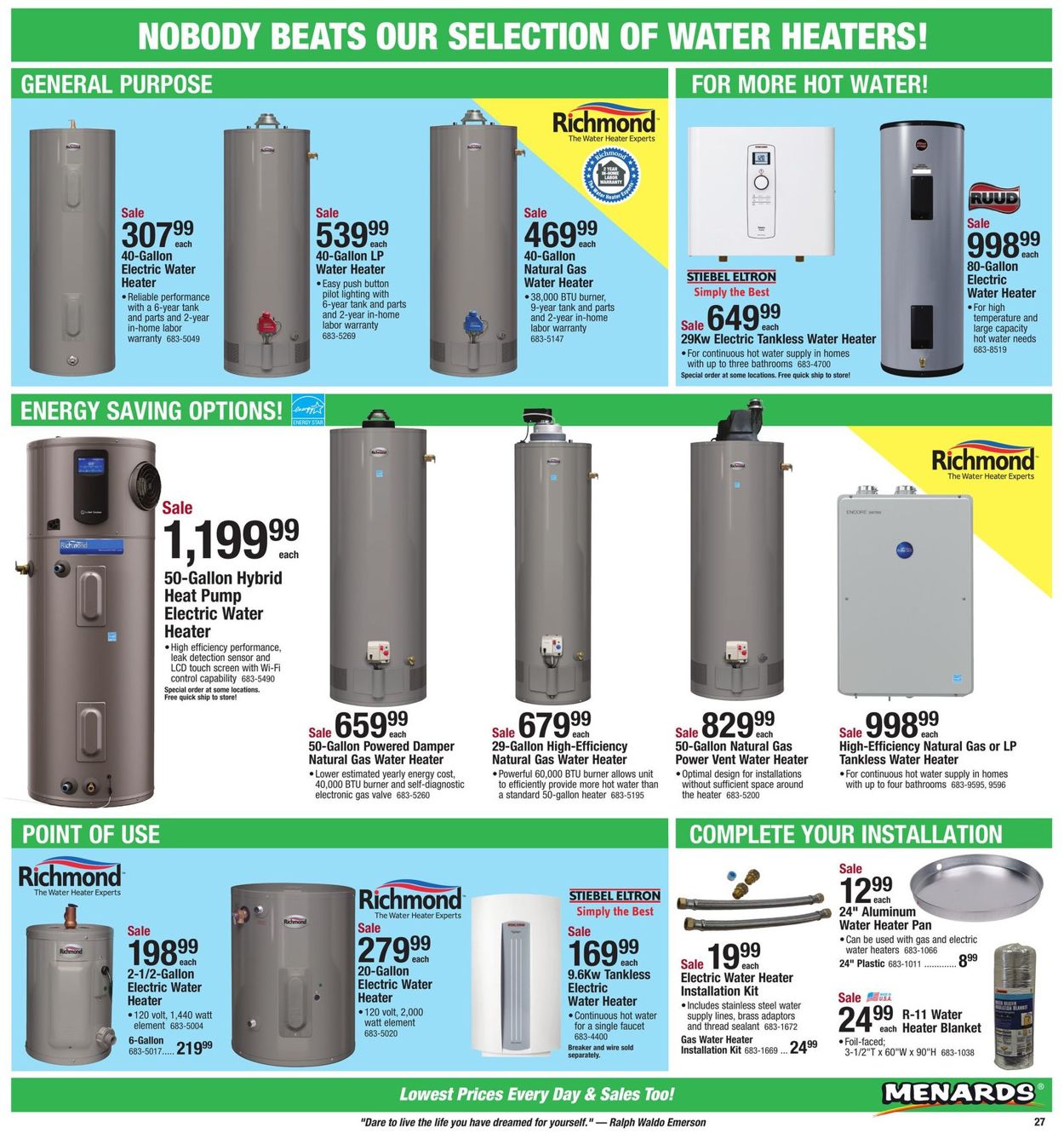 Catalogue Menards from 04/21/2019