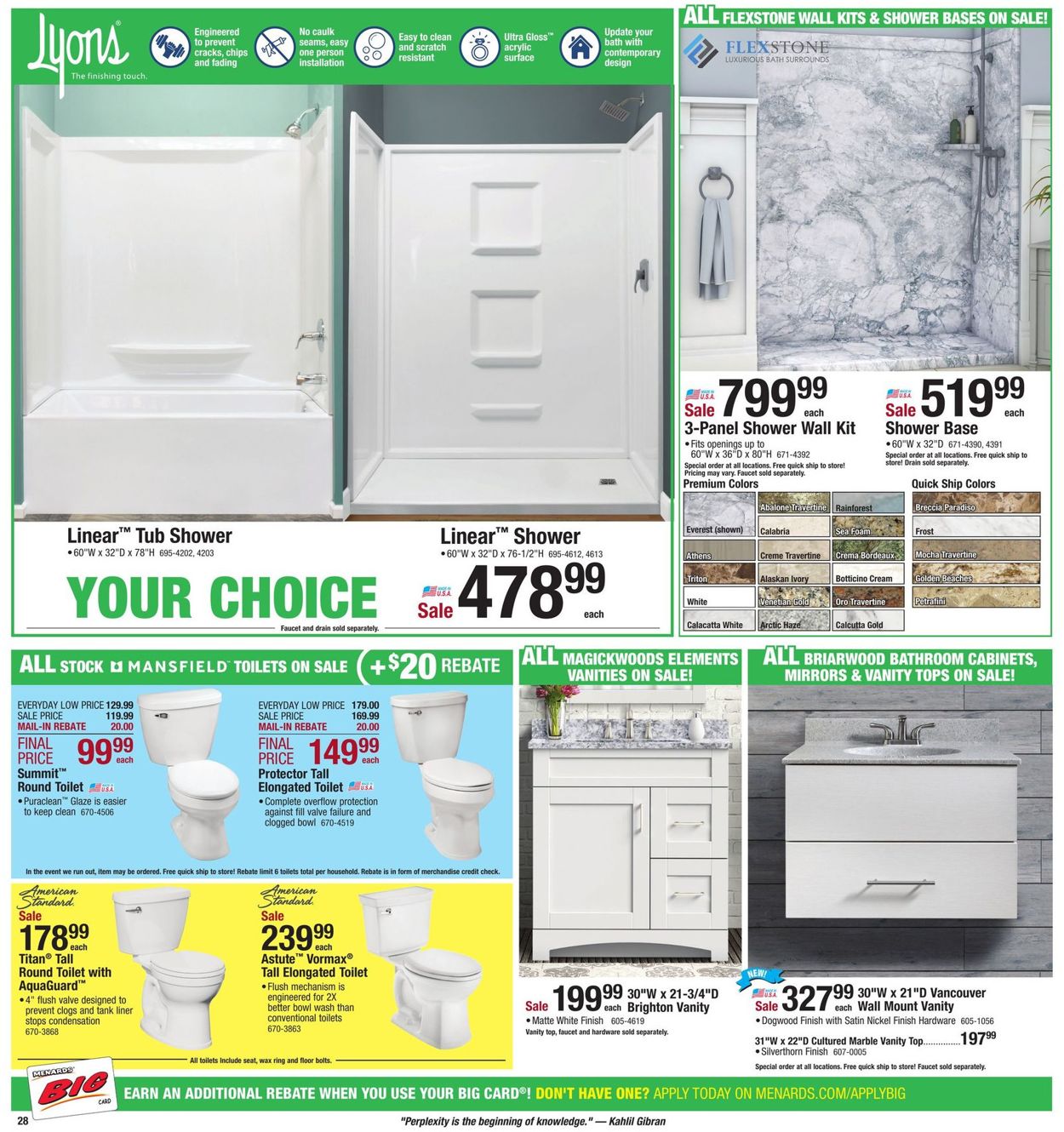 Catalogue Menards from 04/21/2019