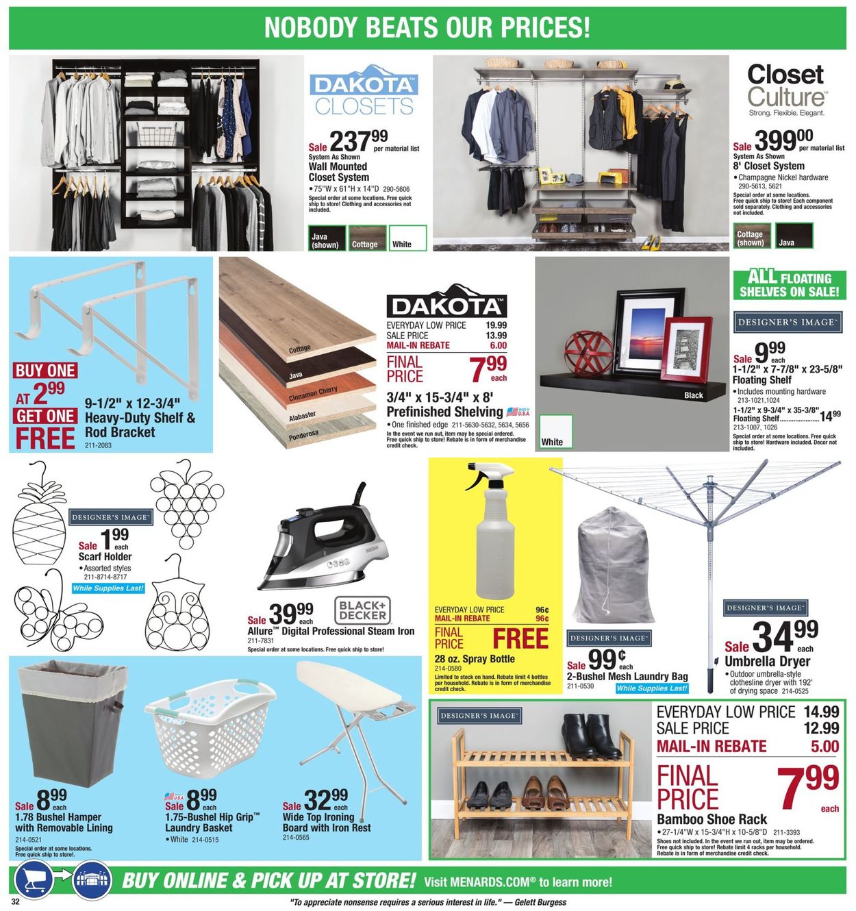 Catalogue Menards from 04/21/2019