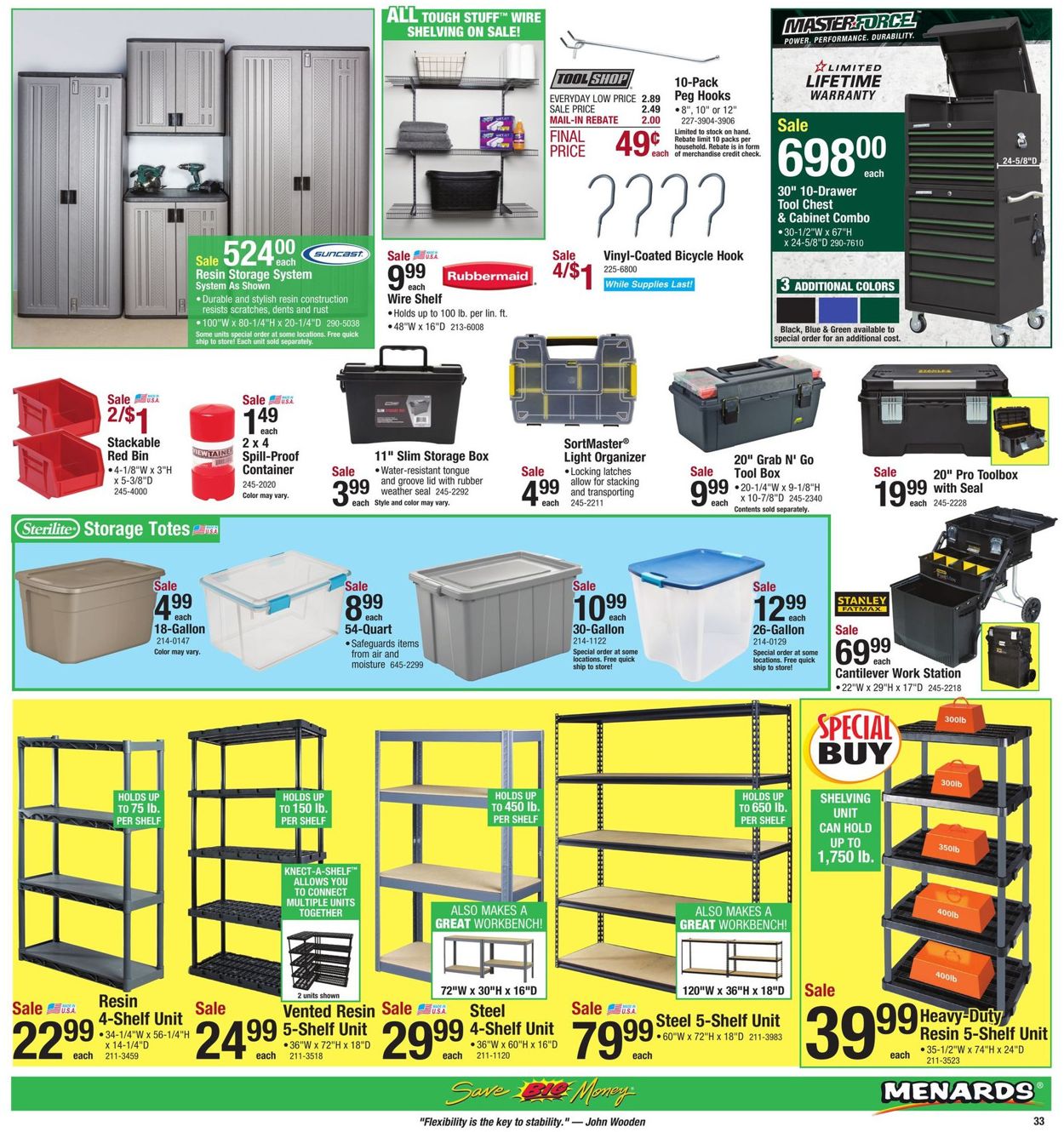 Catalogue Menards from 04/21/2019