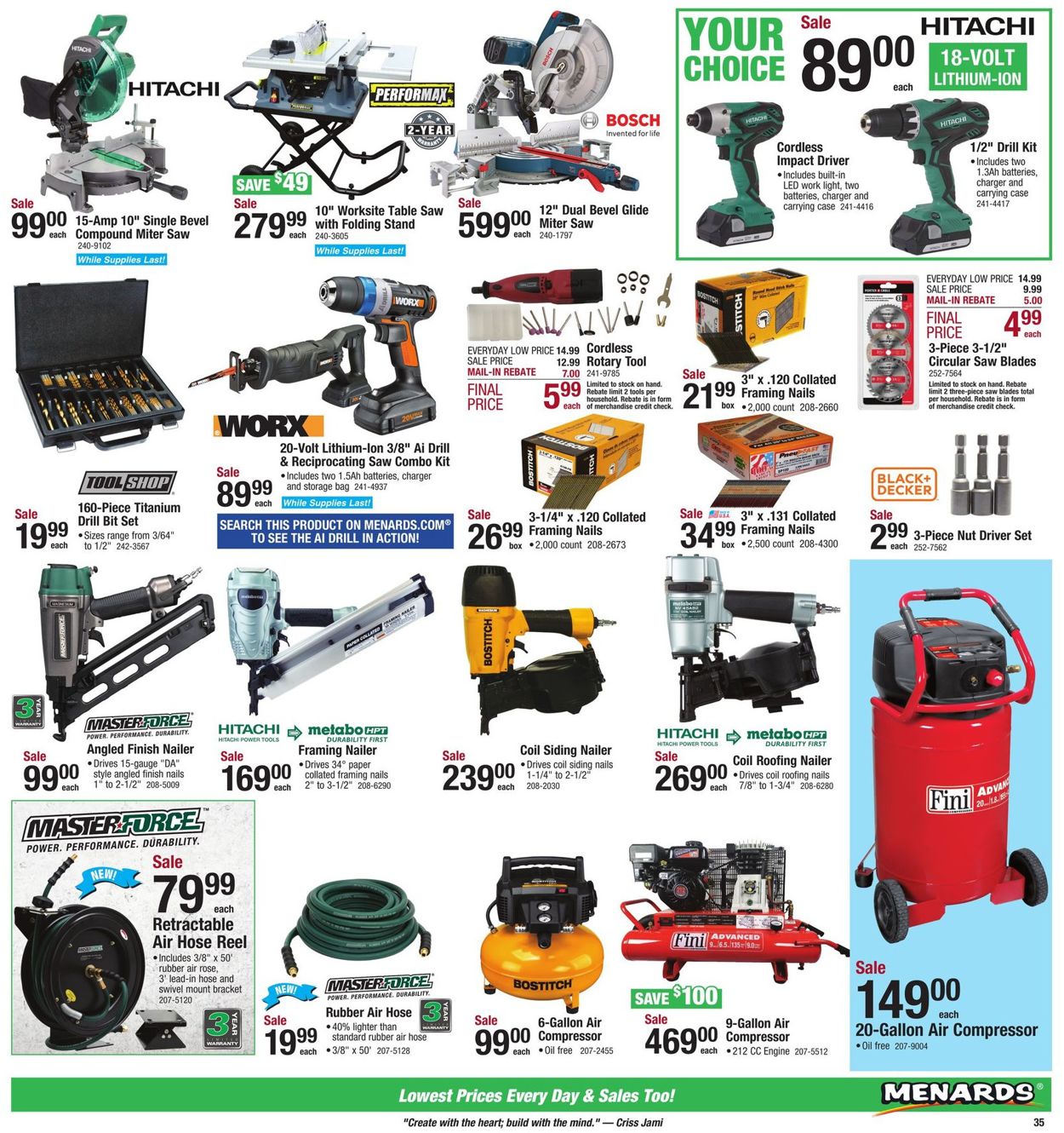 Catalogue Menards from 04/21/2019