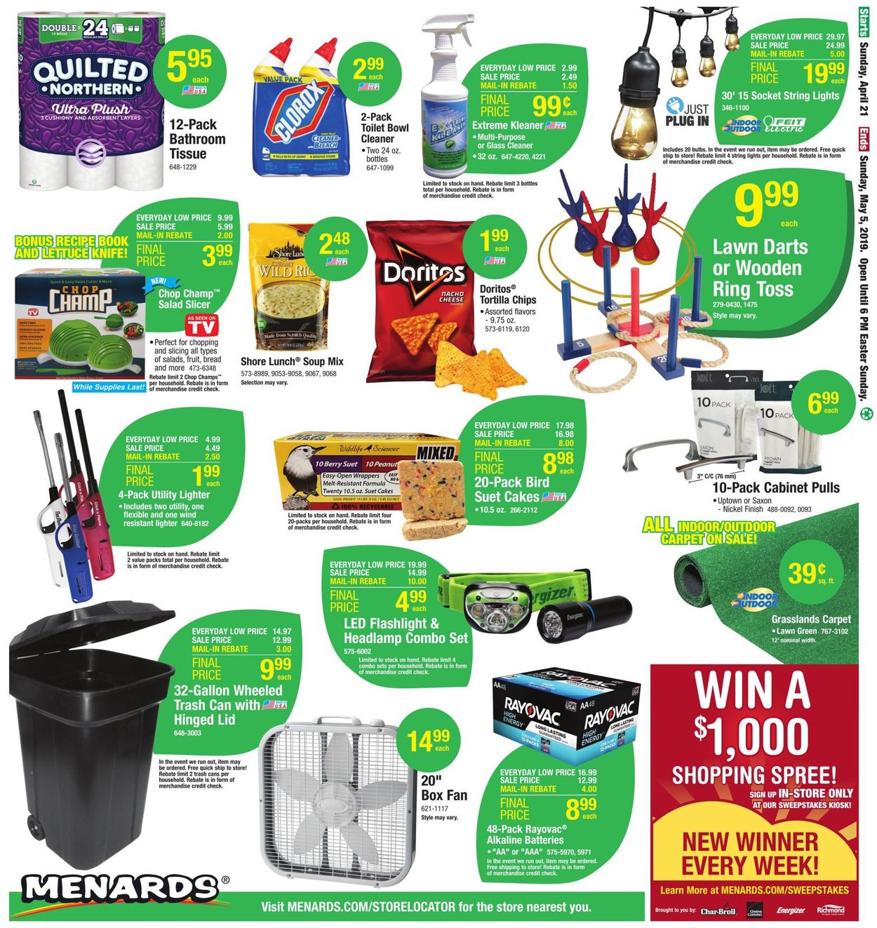 Catalogue Menards from 04/21/2019