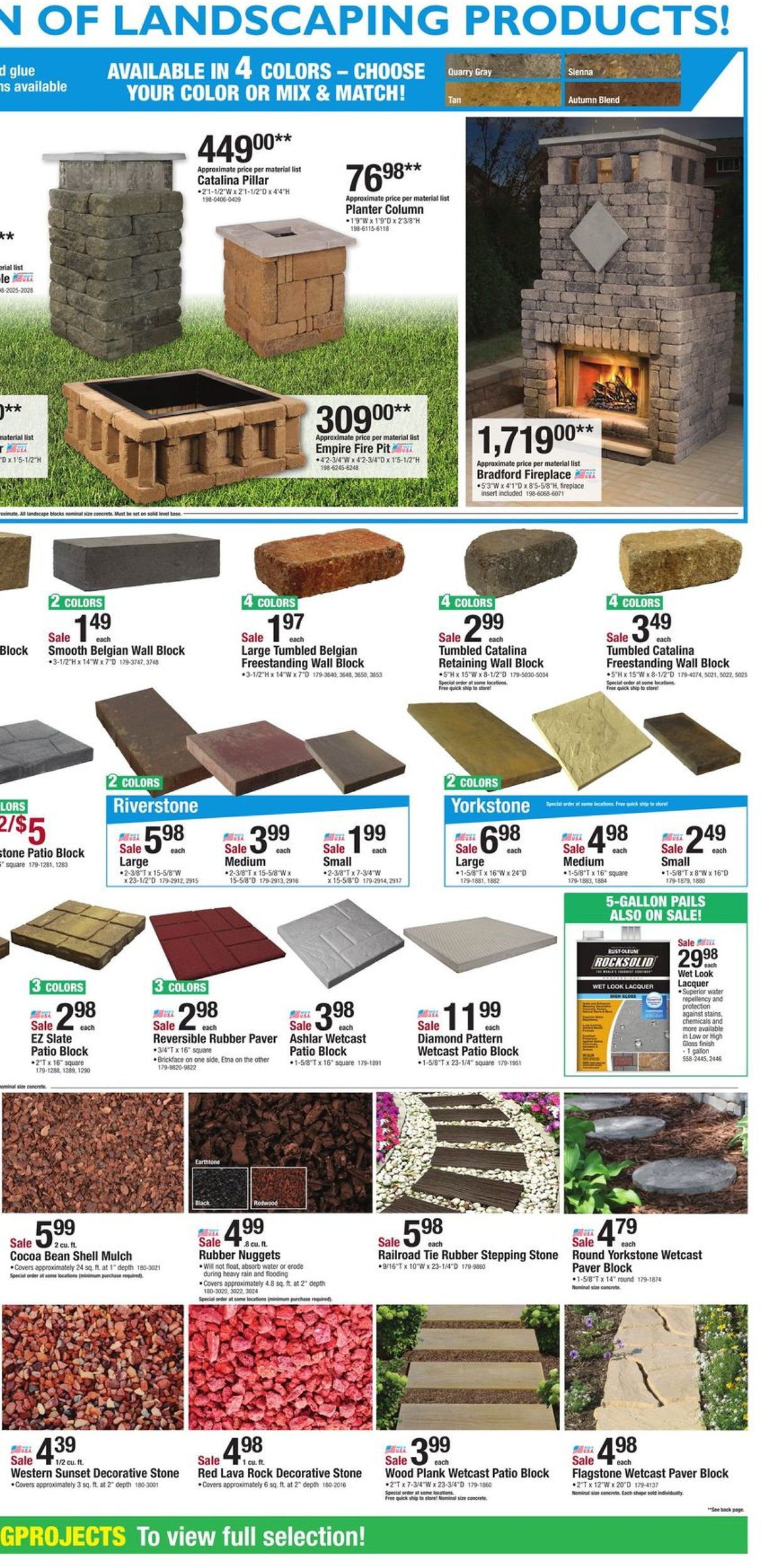 Menards Cur Weekly Ad 06 05 15, Menards Stone Fire Pit