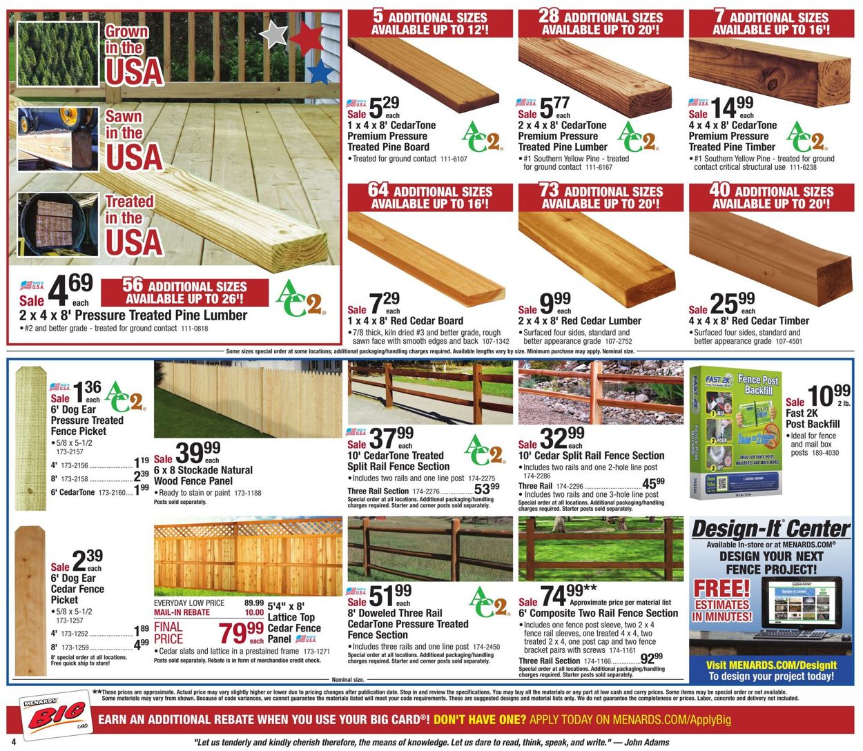 Menards Current Weekly Ad 06 23 07 06 19 6 Frequent Ads Com