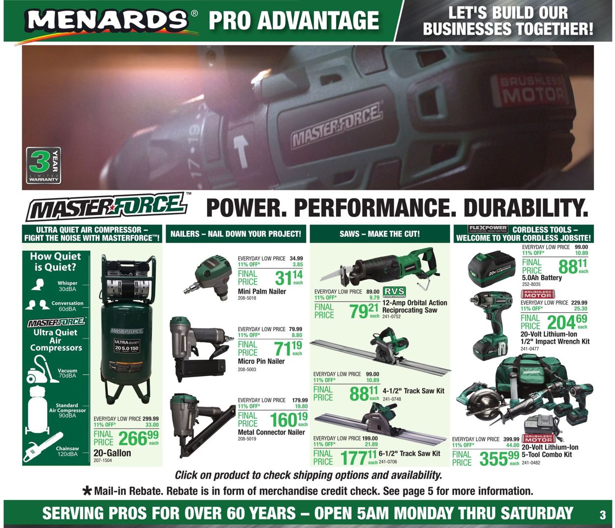 Catalogue Menards from 08/25/2019