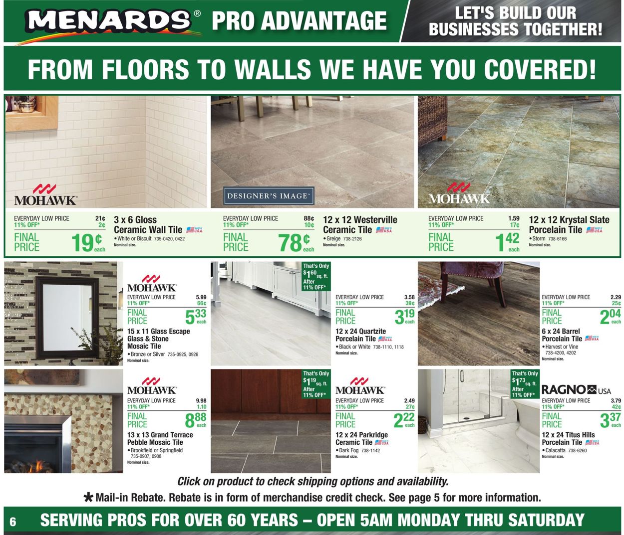 Catalogue Menards from 08/25/2019