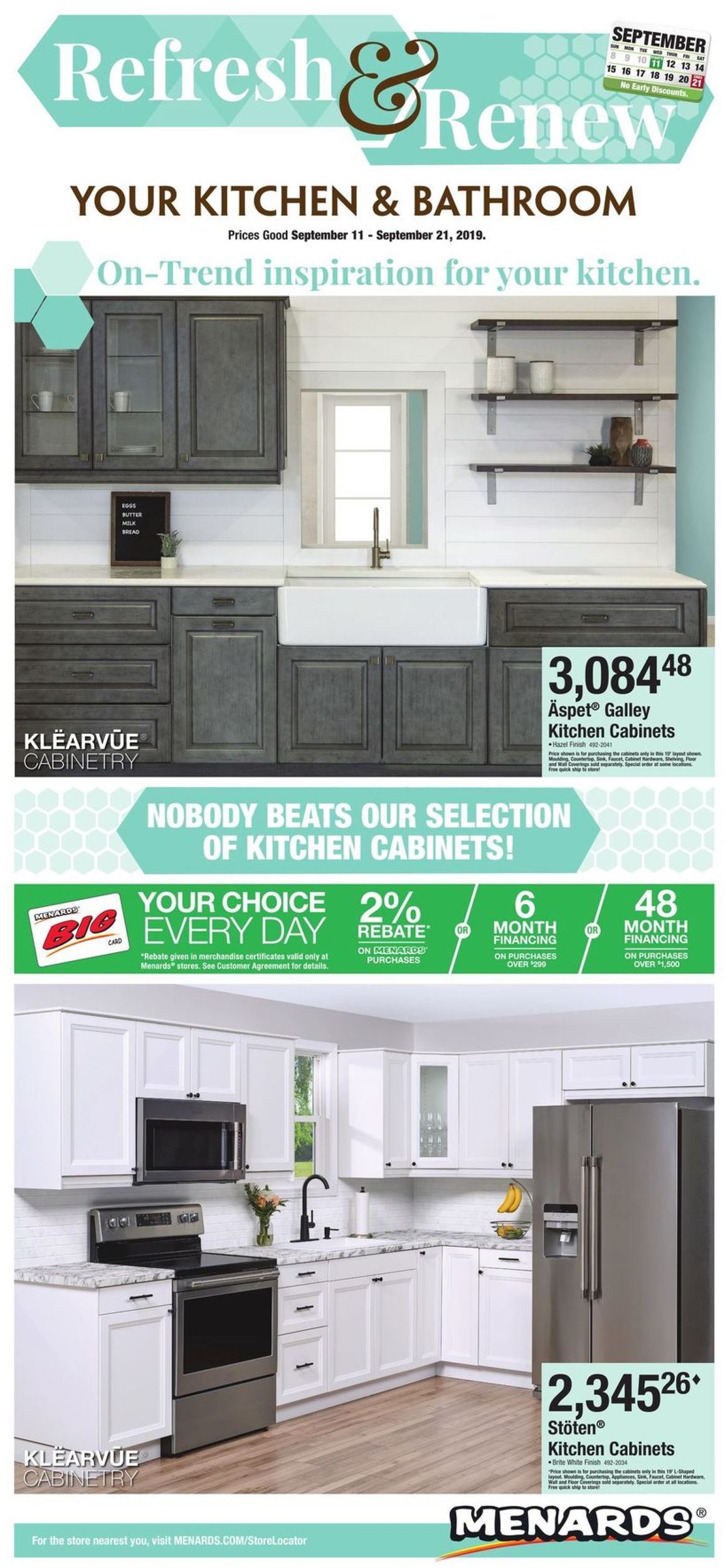 Menards Current Weekly Ad 09 11 09 21 2019 Frequent Ads Com Full kitchen with electric range, refrigerator, microwave, coffee pot. menards current weekly ad 09 11 09 21