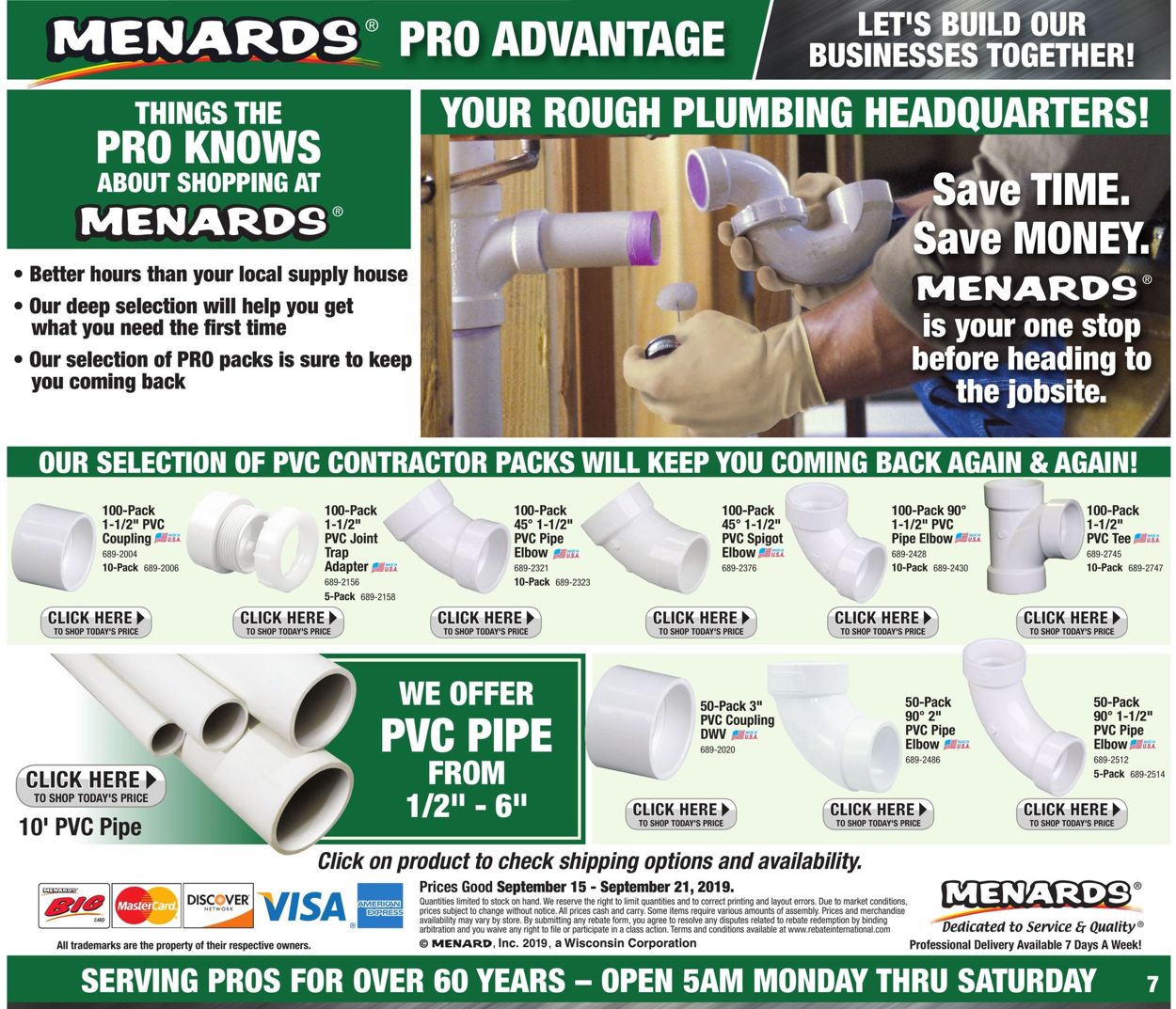 Catalogue Menards from 09/15/2019