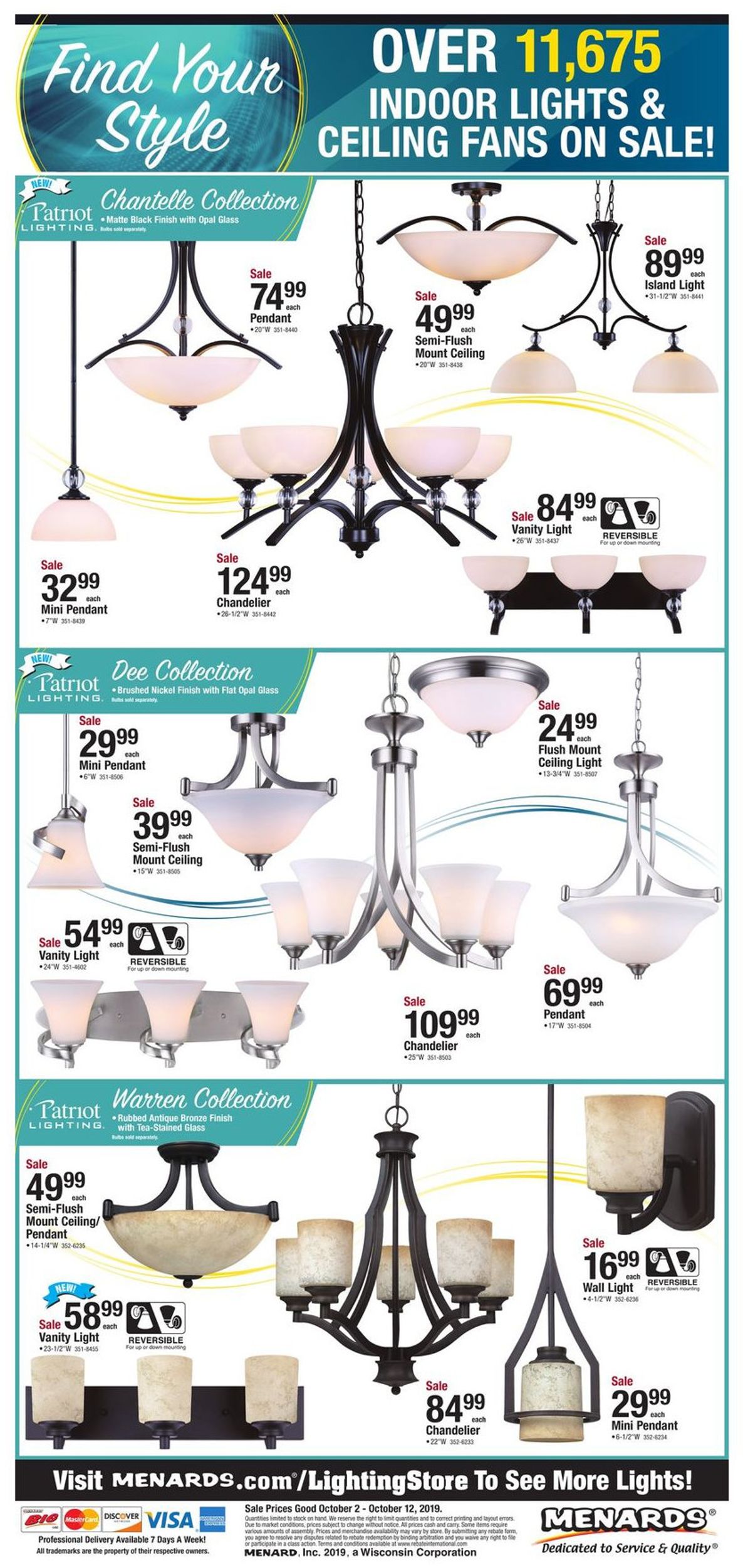 Catalogue Menards from 10/02/2019