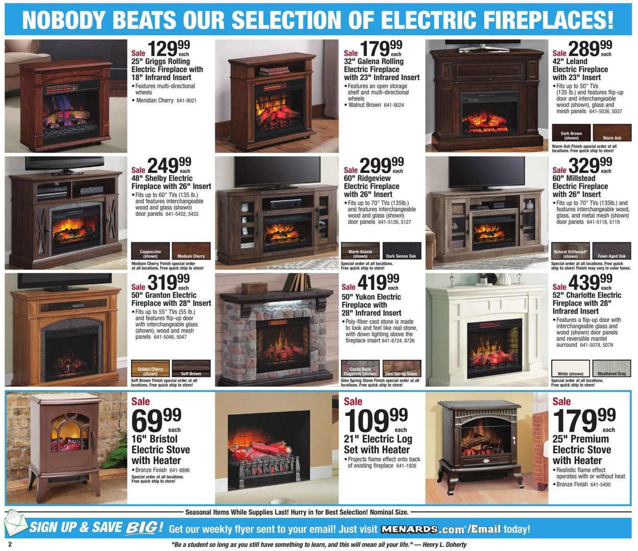 Menards Cur Weekly Ad 11 03 09, Menards Fireplace Mantel Shelves
