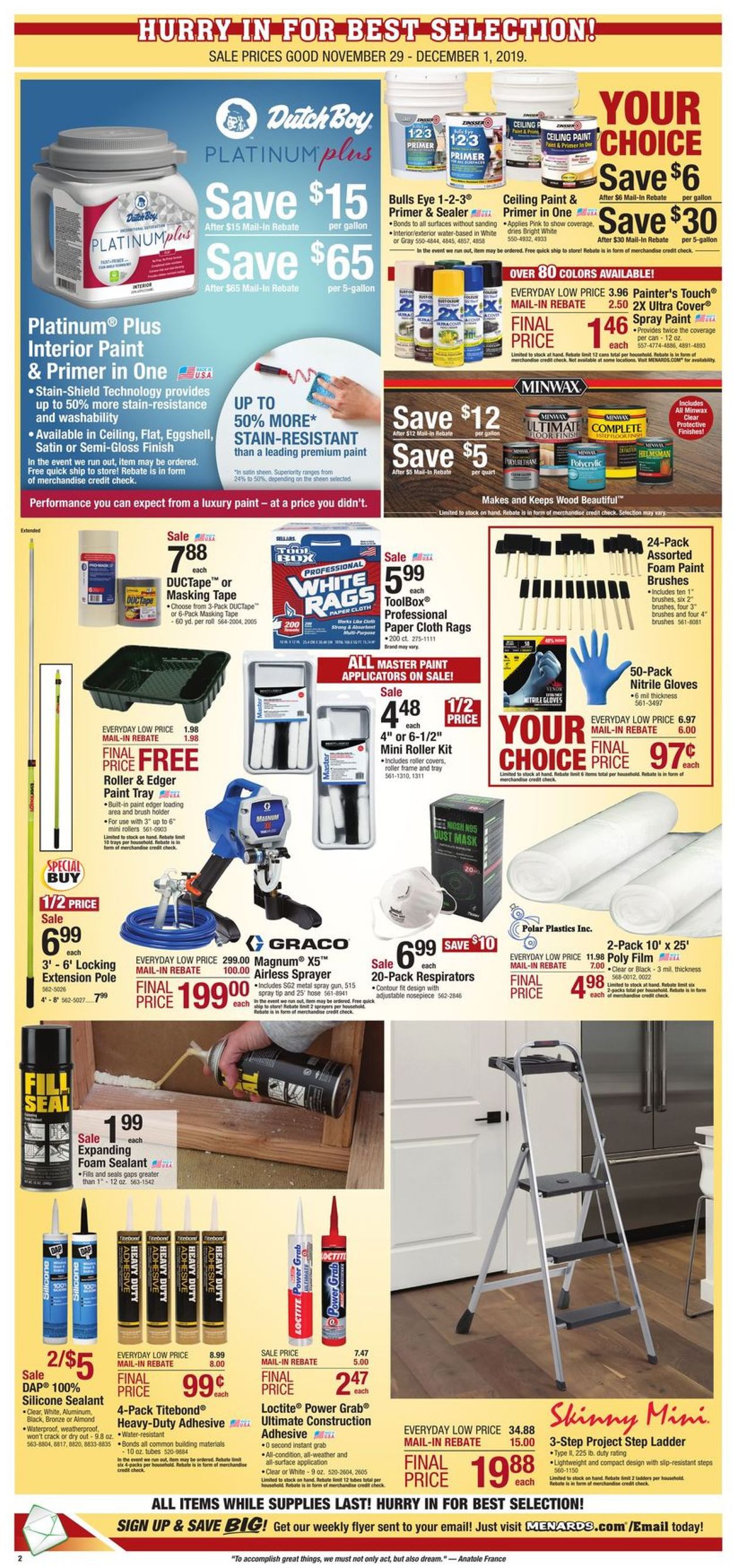 Menards - Black Friday Sale 2019 Current weekly ad 11/29 - 12/01/2019 [2] - 0
