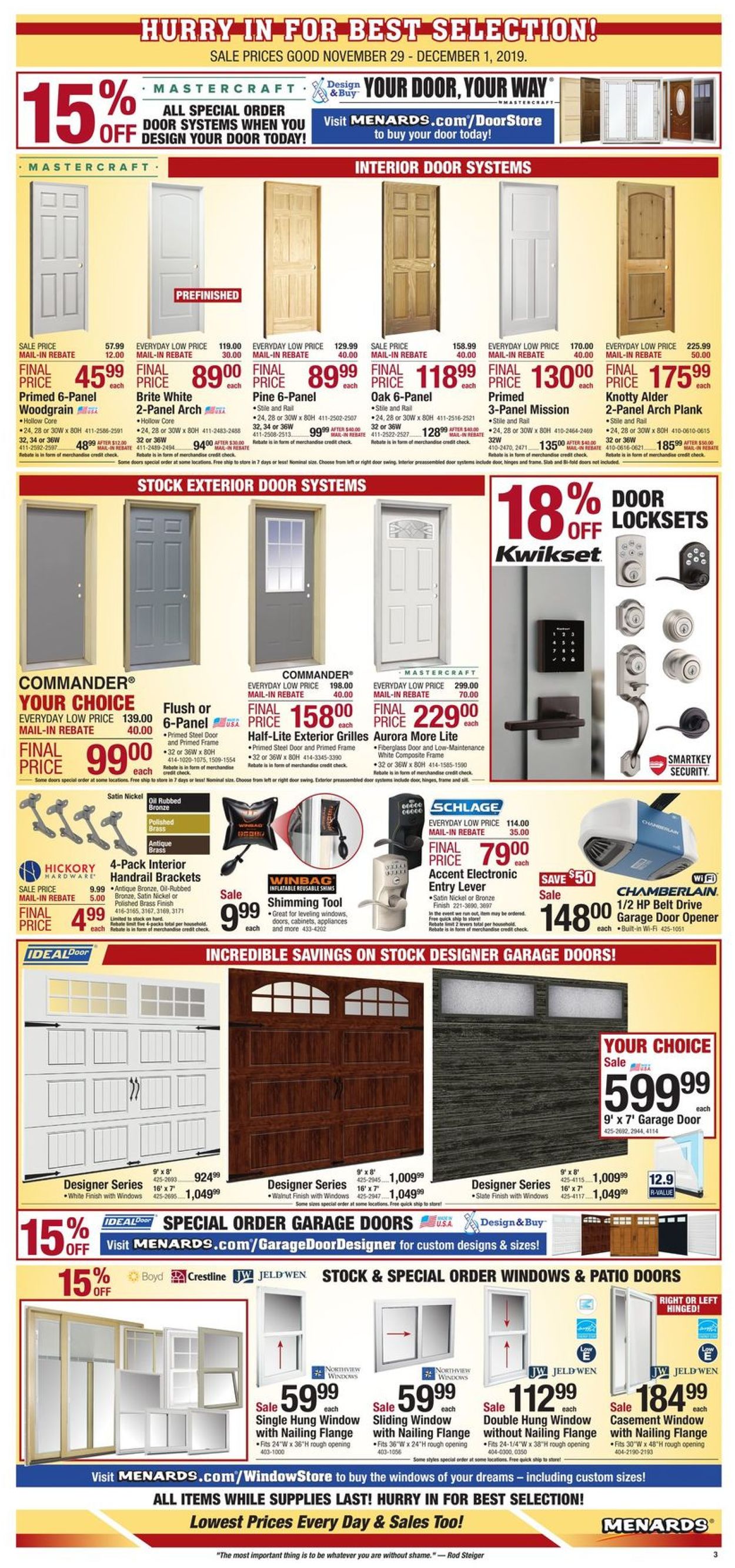 Catalogue Menards - Black Friday Sale 2019 from 11/29/2019