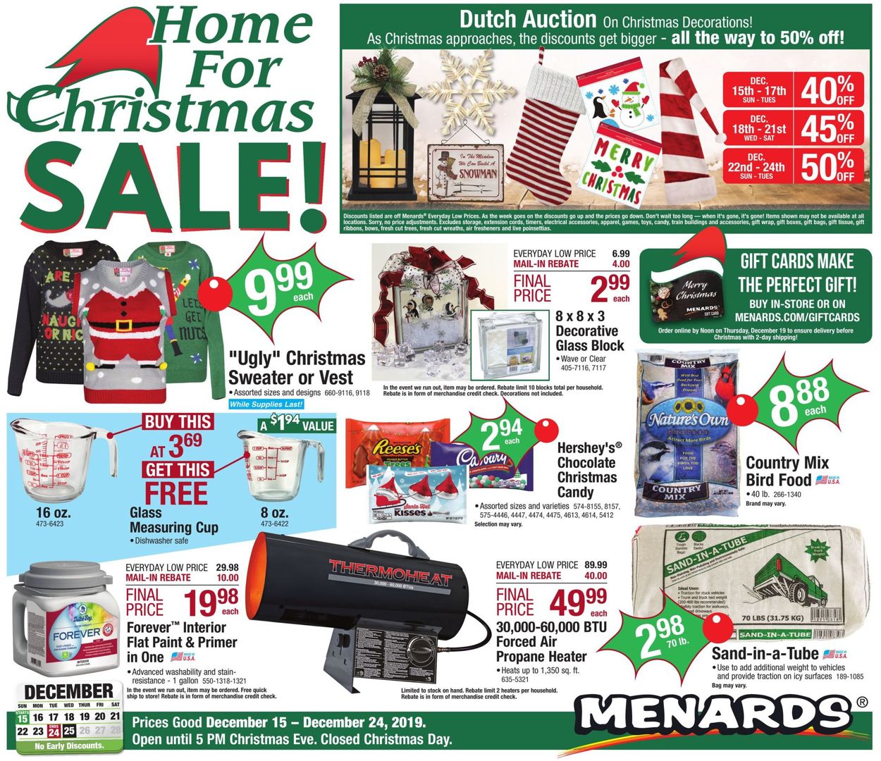 Menards - Christmas Sale Ad 2019 Current weekly ad 12/15 - 12/24/2019 [3] - 0