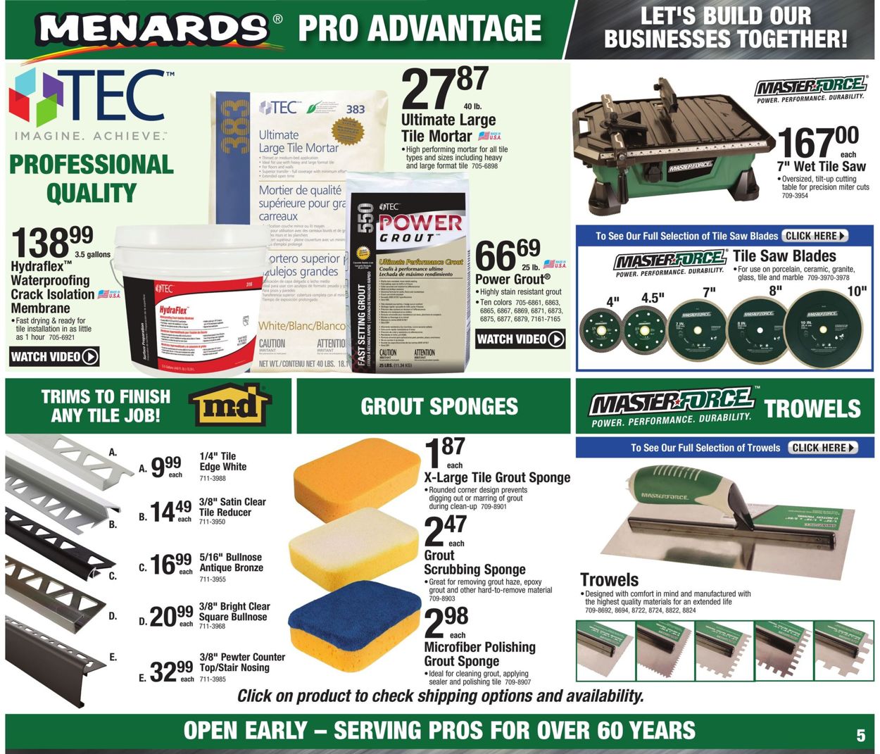 Catalogue Menards from 12/29/2019