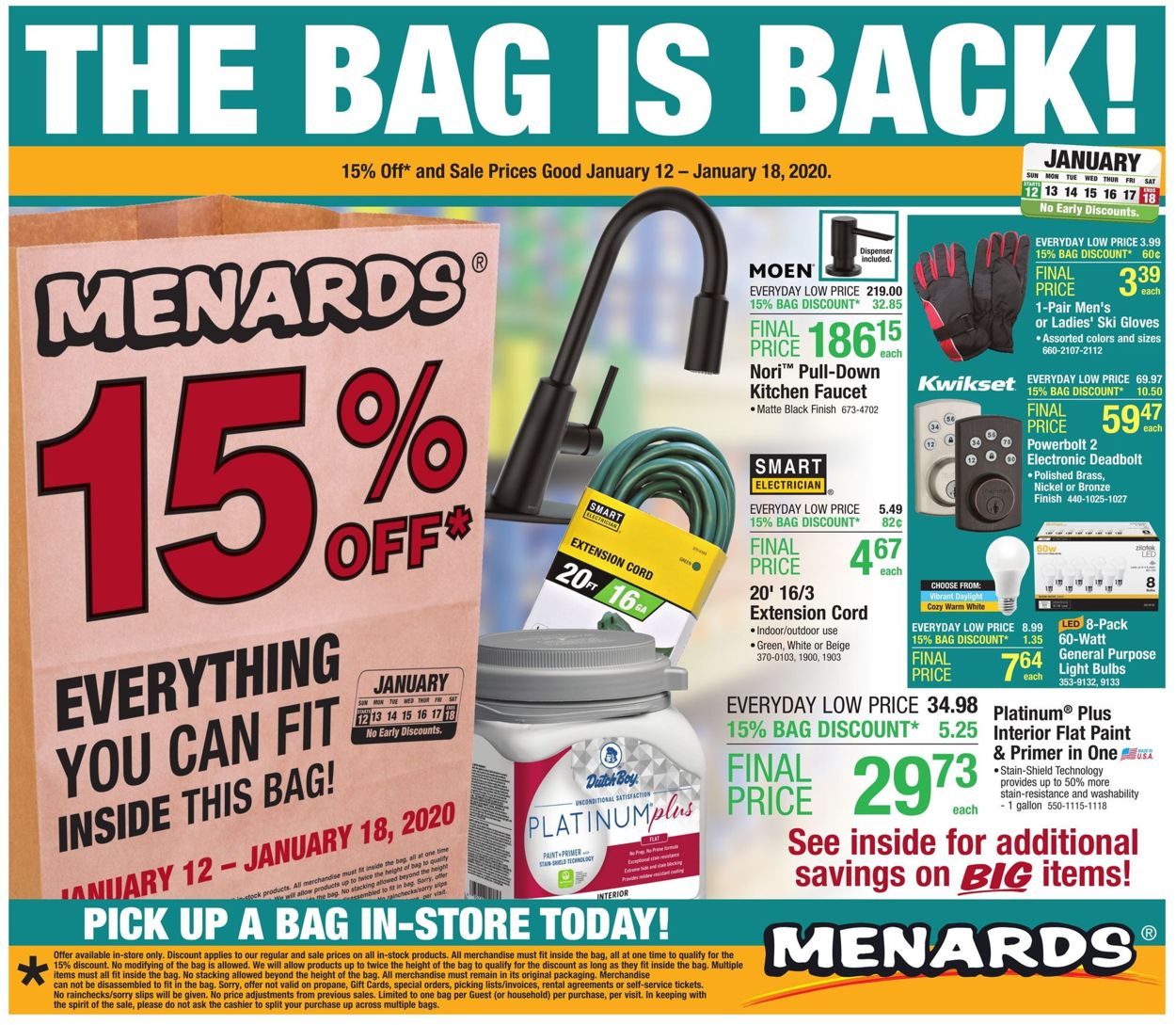 Menards Current weekly ad 01/12 01/18/2020