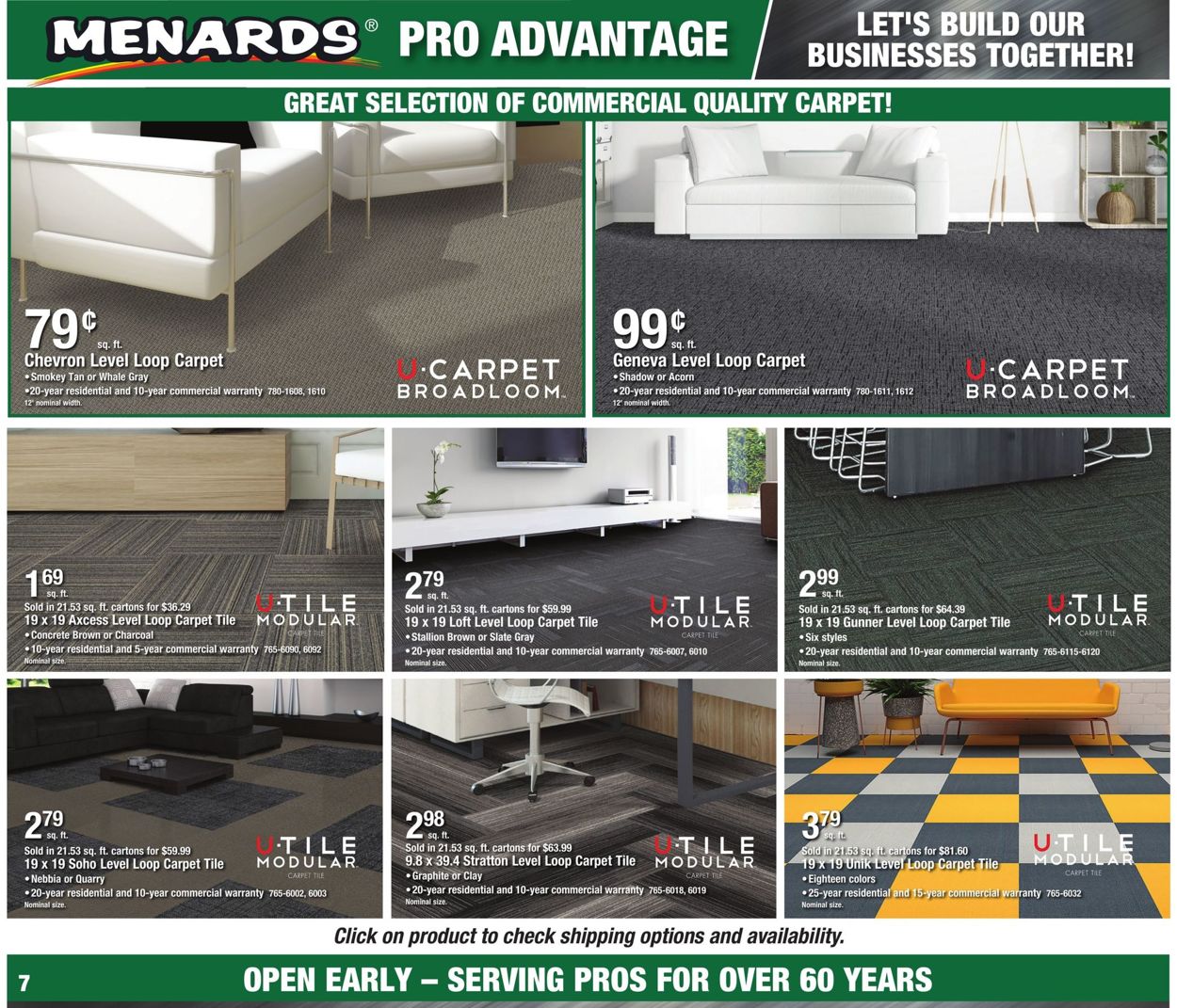 Menards Cur Weekly Ad 02 09 22, Menards Carpet Tile