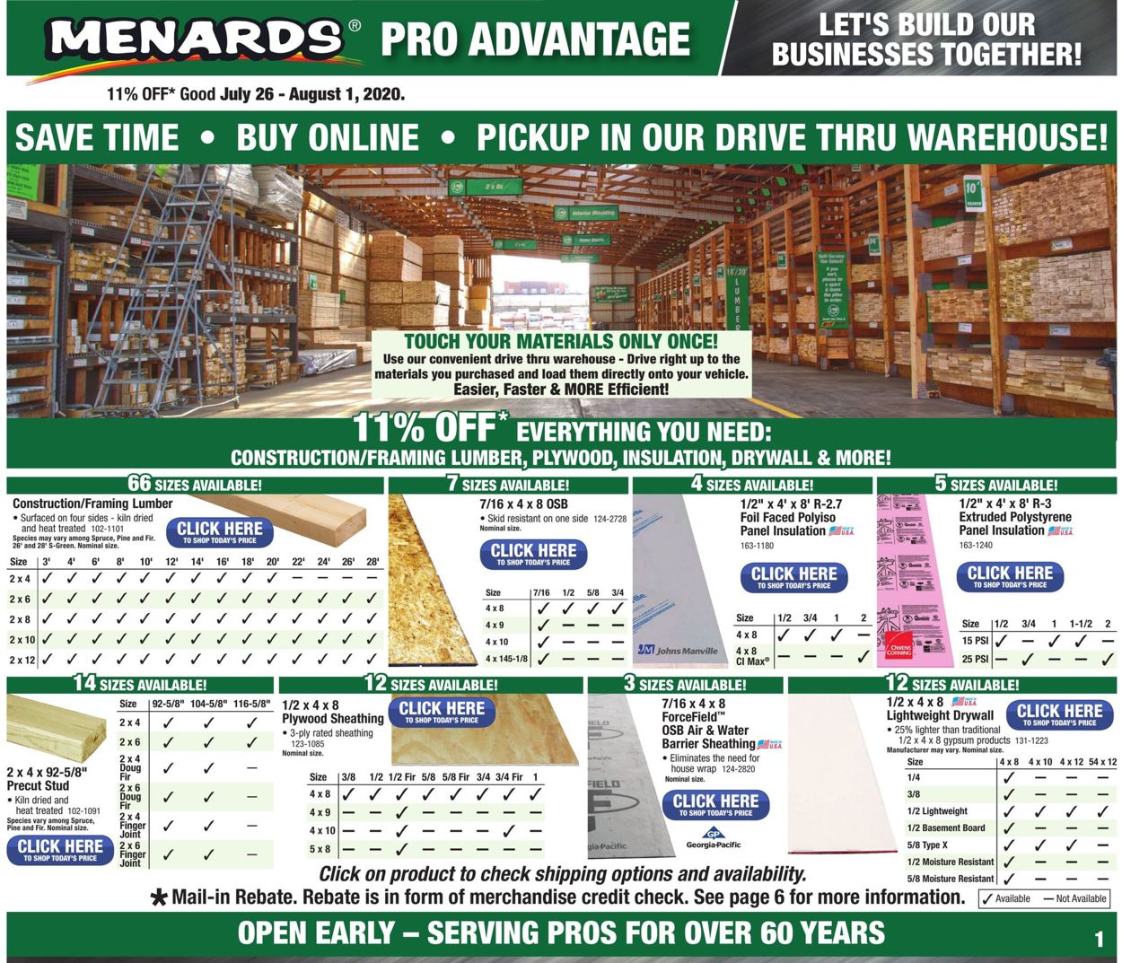 Catalogue Menards from 07/26/2020