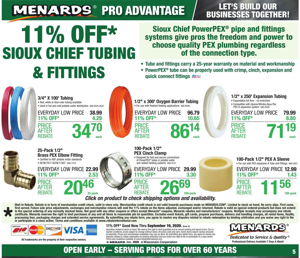 Catalogue Menards from 09/13/2020