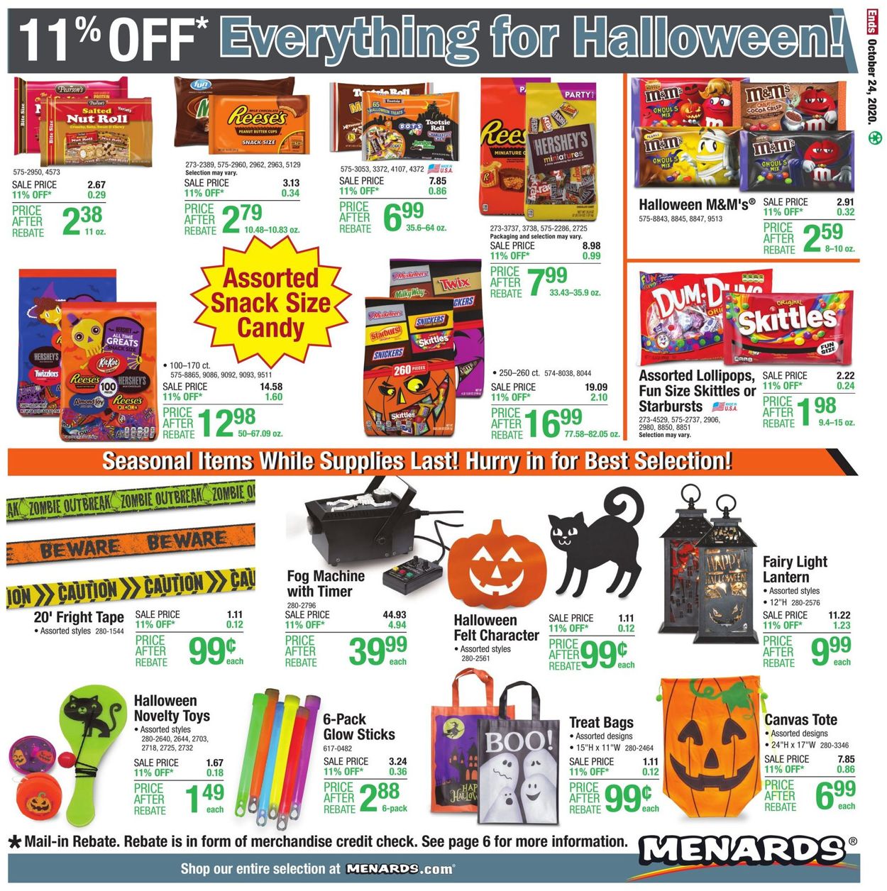 Catalogue Menards from 10/18/2020