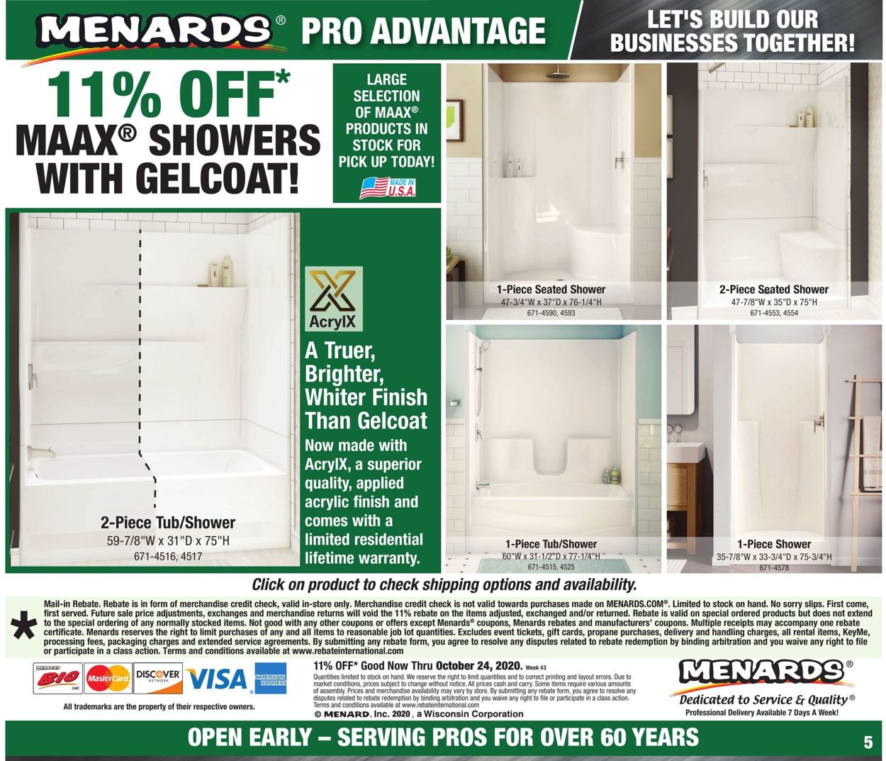 Catalogue Menards from 10/18/2020