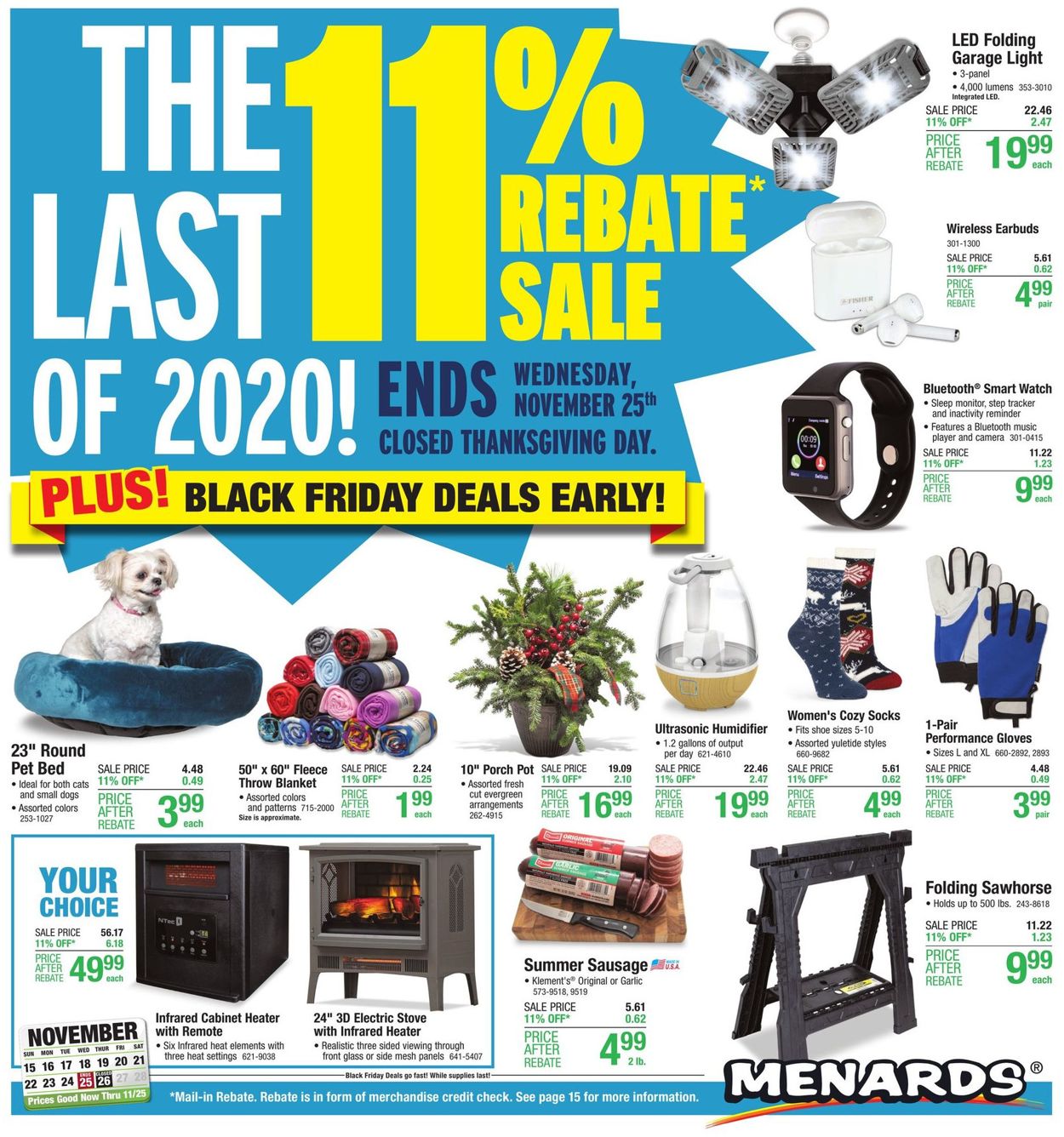 Menards Black Friday 2020 Current weekly ad 11/15 11/25/2020